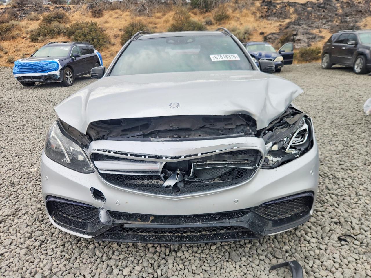 2014 Mercedes-benz E 63 Amg-s Silver vin: WDDHH7GB5EA927014