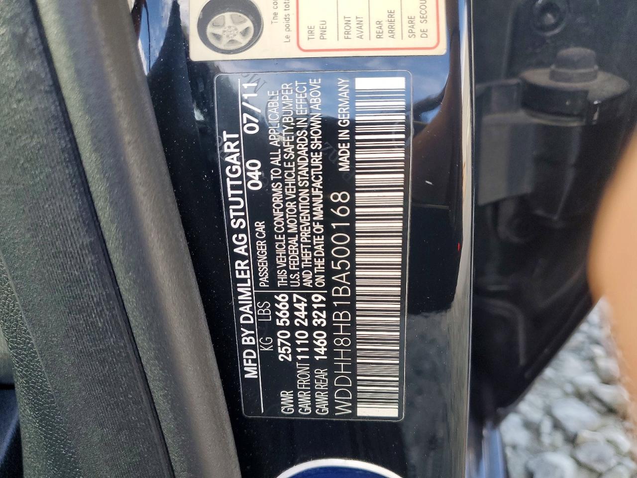2011 Mercedes-benz E 350 4matic Wagon Черный vin: WDDHH8HB1BA500168