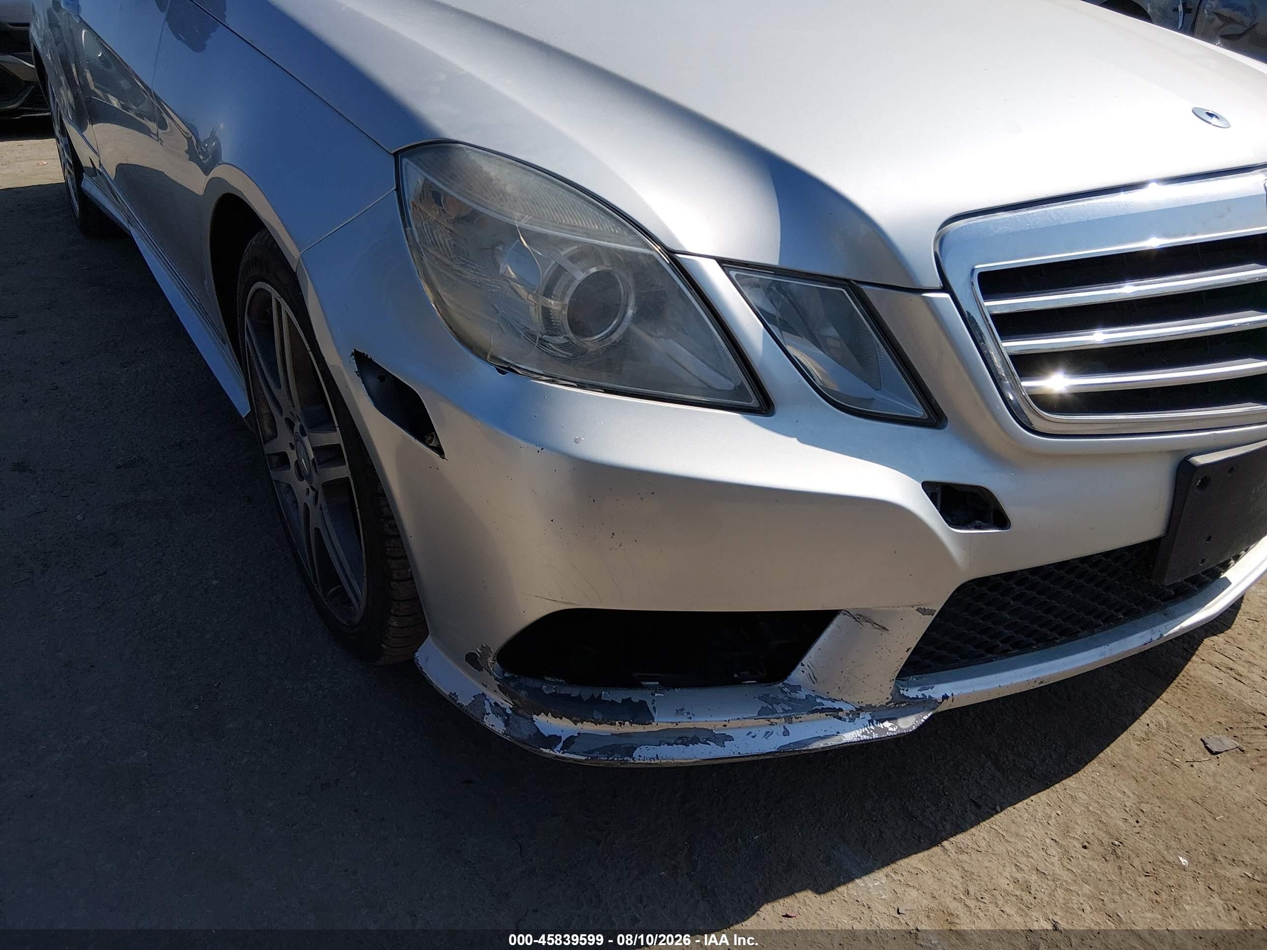 2011 Mercedes-benz E 350 4matic Silver vin: WDDHH8HB3BA322490
