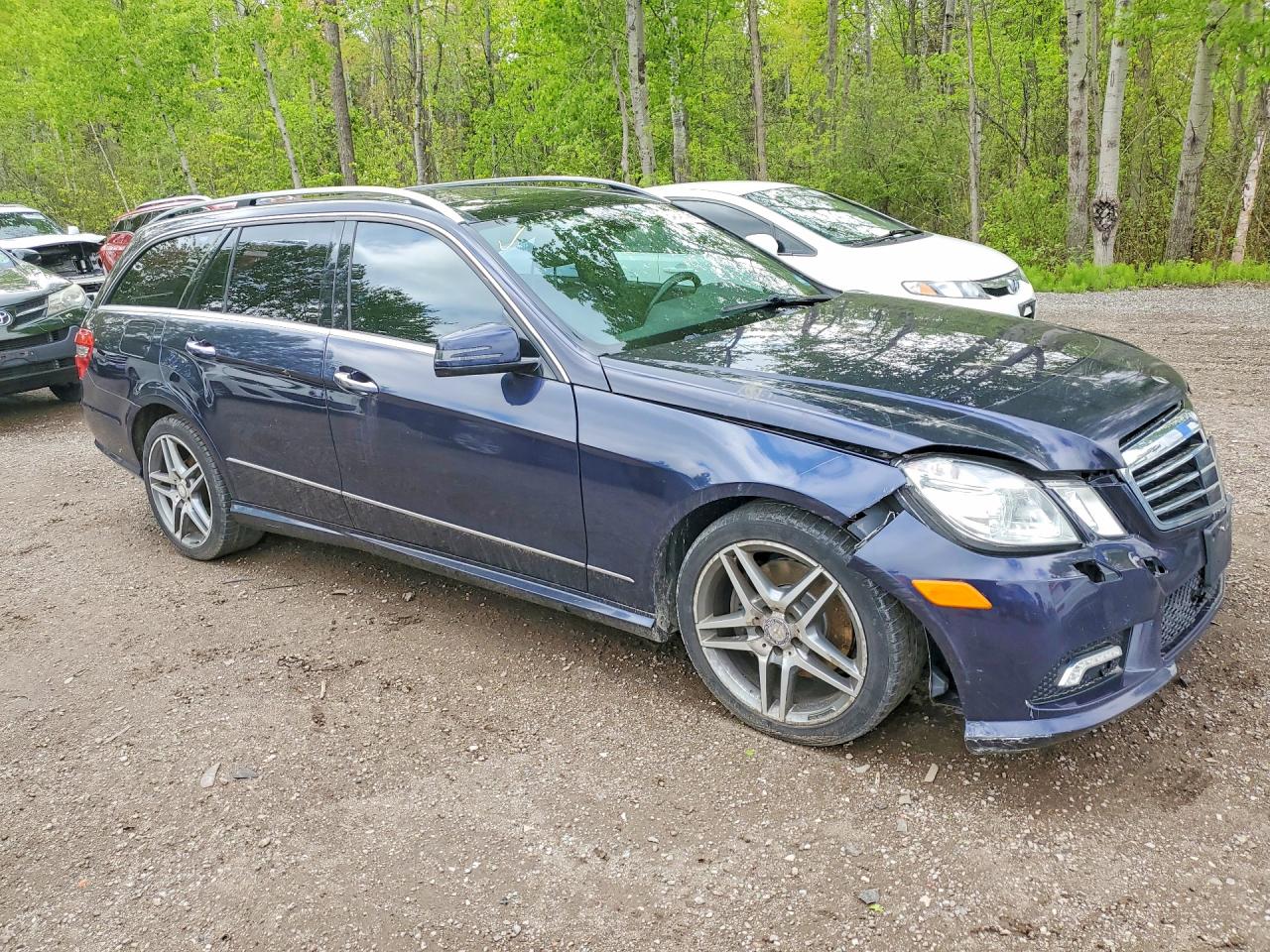 2011 Mercedes-benz E 350 4matic Wagon Blue vin: WDDHH8HB4BA321297