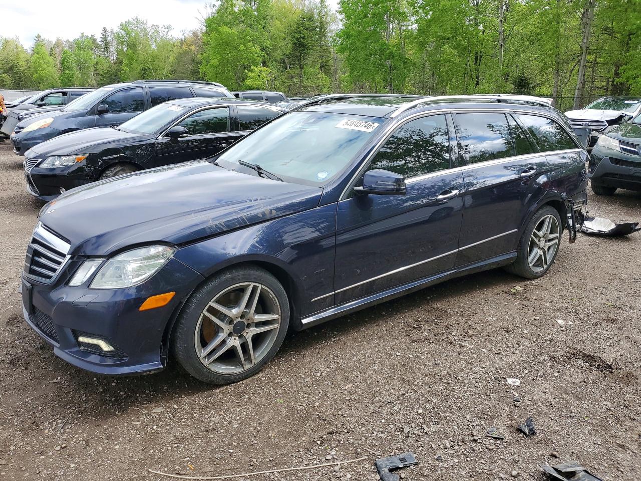 2011 Mercedes-benz E 350 4matic Wagon Blue vin: WDDHH8HB4BA321297