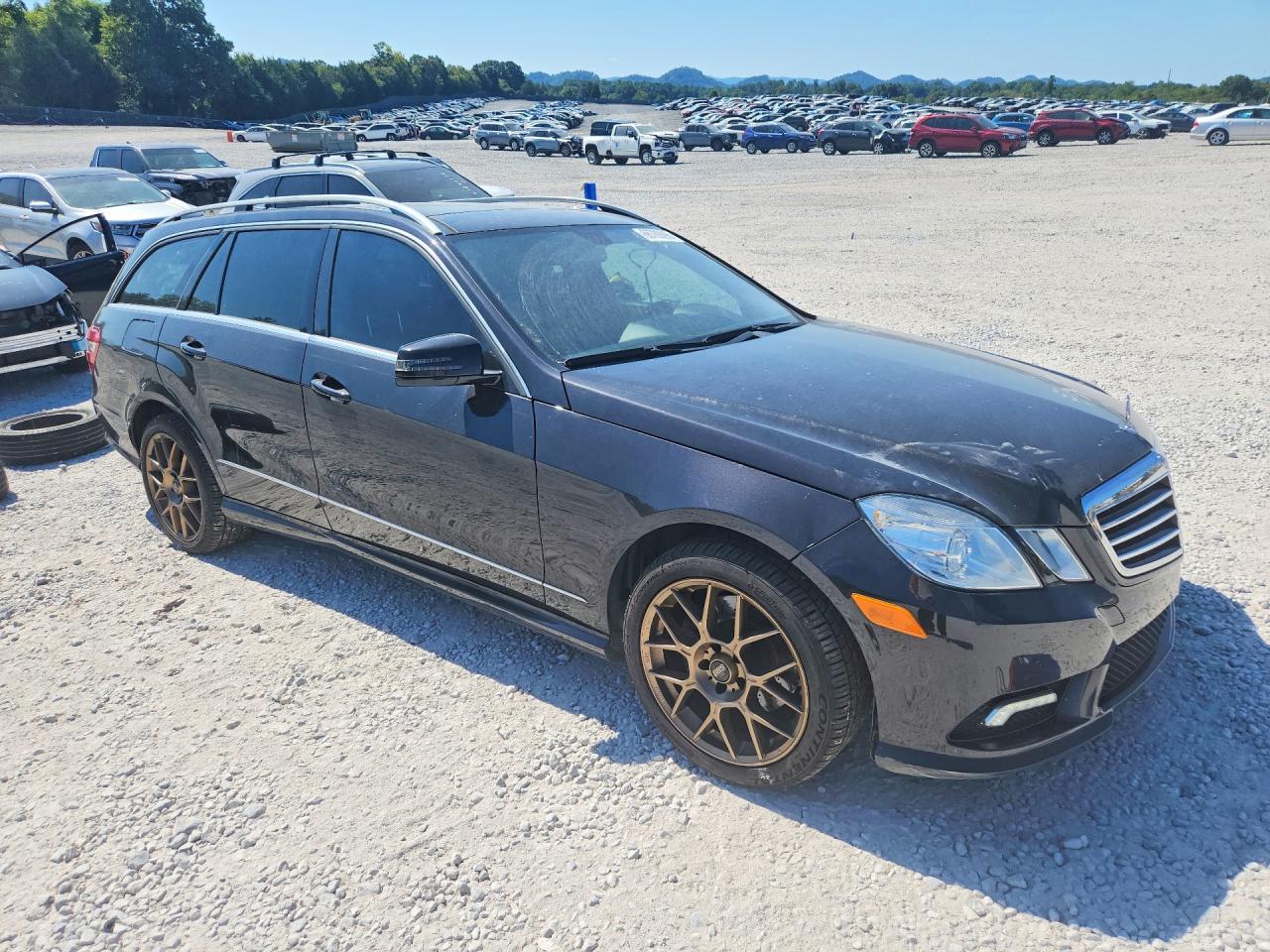 2011 Mercedes-benz E 350 4matic Wagon Black vin: WDDHH8HB7BA504743