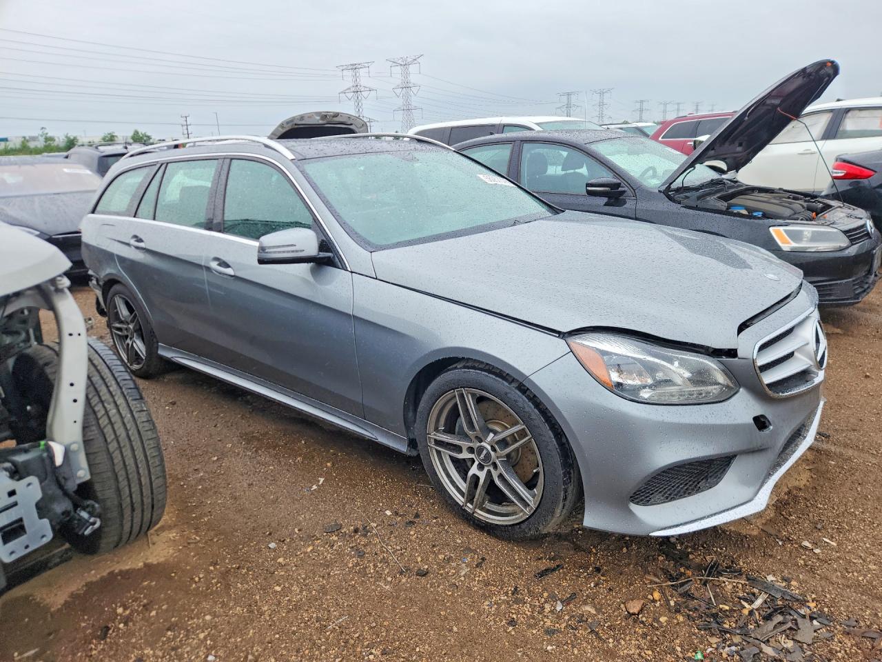 2014 Mercedes-benz E 350 4matic Wagon Gray vin: WDDHH8JB2EA779905