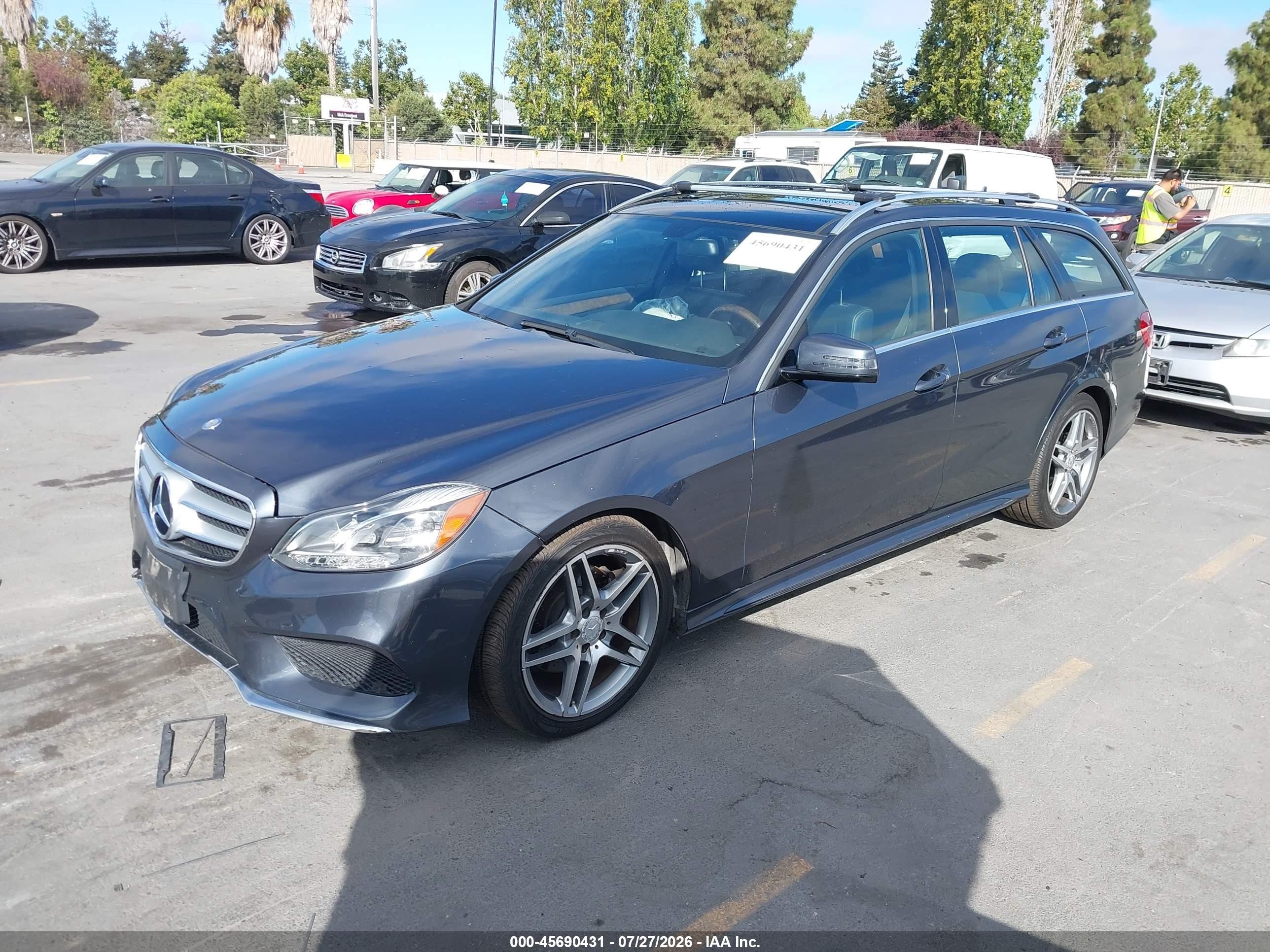 2014 Mercedes-benz E 350 4matic Серый vin: WDDHH8JB4EA791473