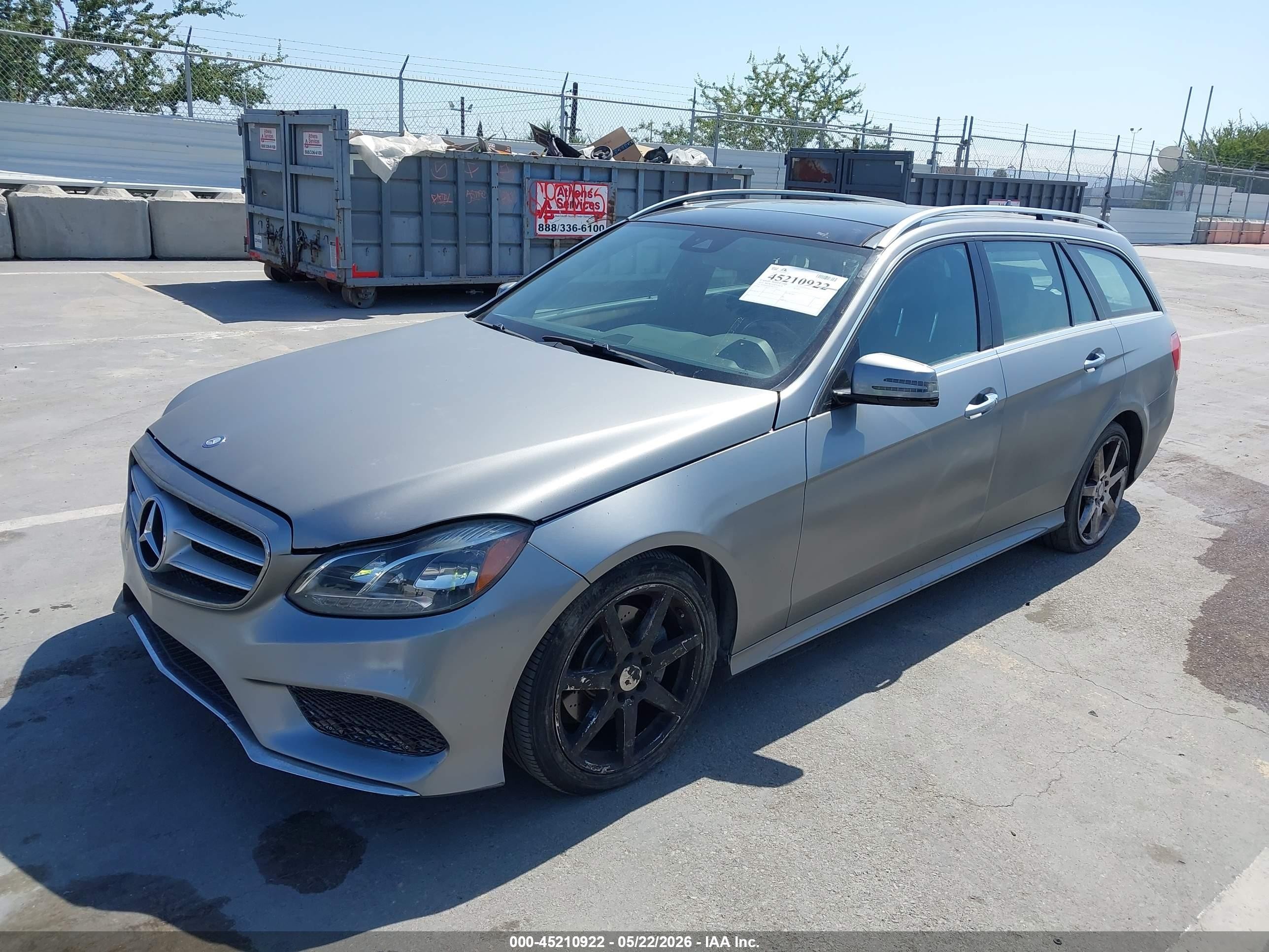 2015 Mercedes-benz E 350 4matic Серый vin: WDDHH8JB6FB117272
