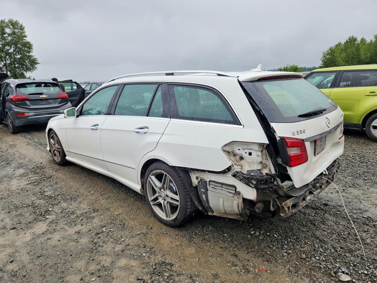 2013 Mercedes-benz E 350 4matic Wagon White vin: WDDHH8JB8DA733655