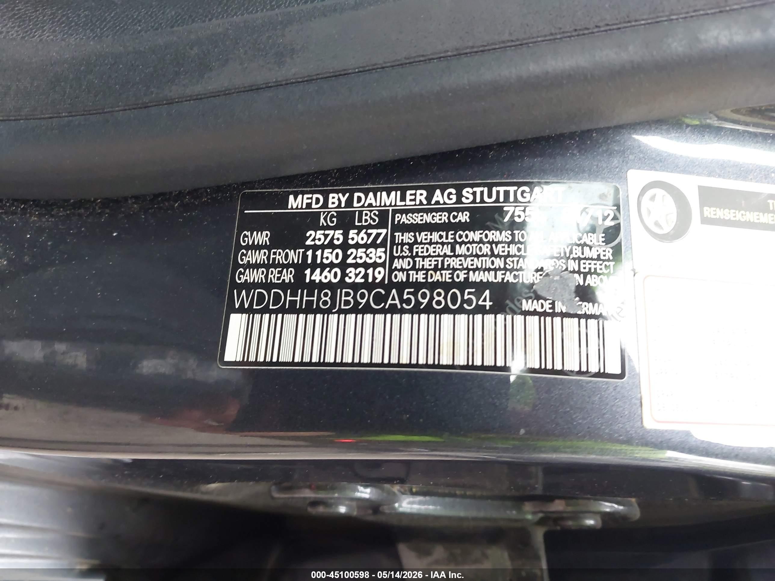 2012 Mercedes-benz E 350 4matic Gray vin: WDDHH8JB9CA598054
