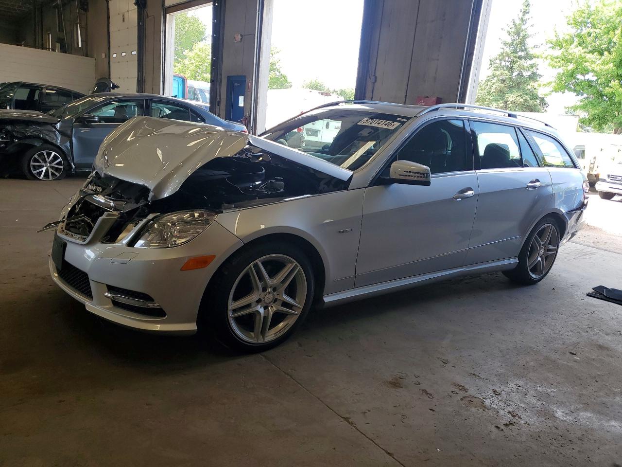 2012 Mercedes-benz E 350 4matic Wagon Silver vin: WDDHH8JB9CA600563