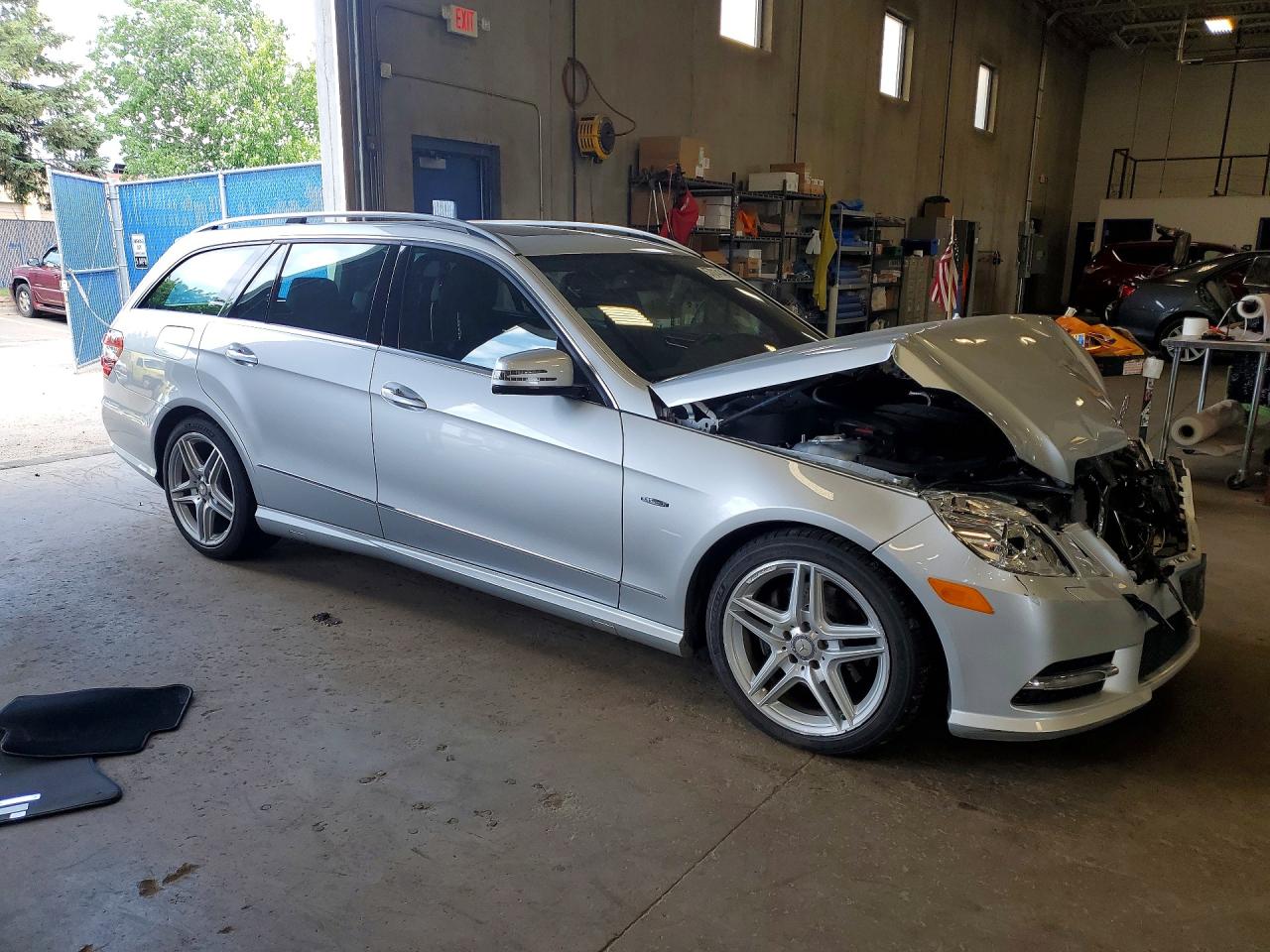 2012 Mercedes-benz E 350 4matic Wagon Серебряный vin: WDDHH8JB9CA600563