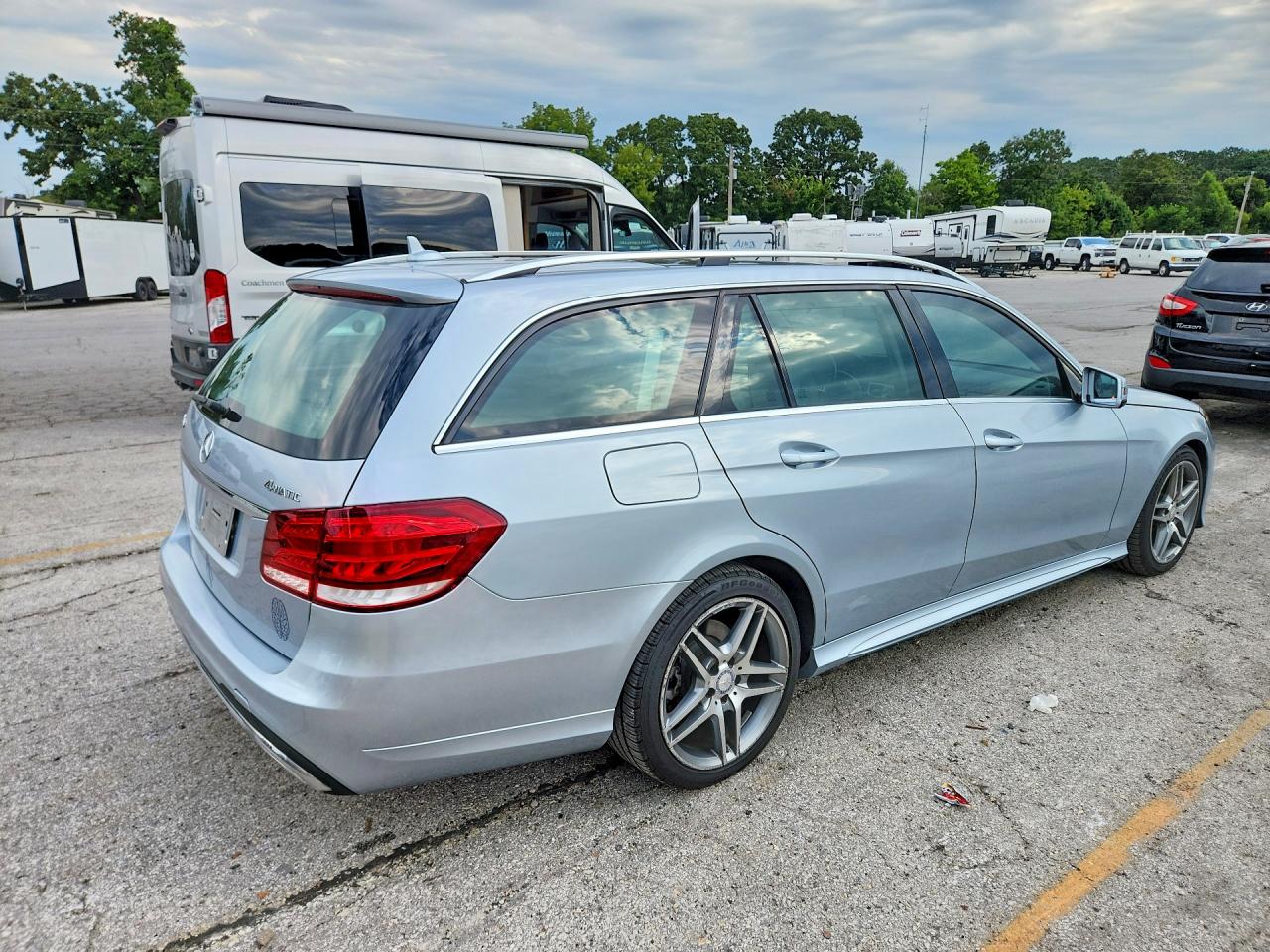 2014 Mercedes-benz E 350 4matic Wagon Blue vin: WDDHH8JBXEA791610