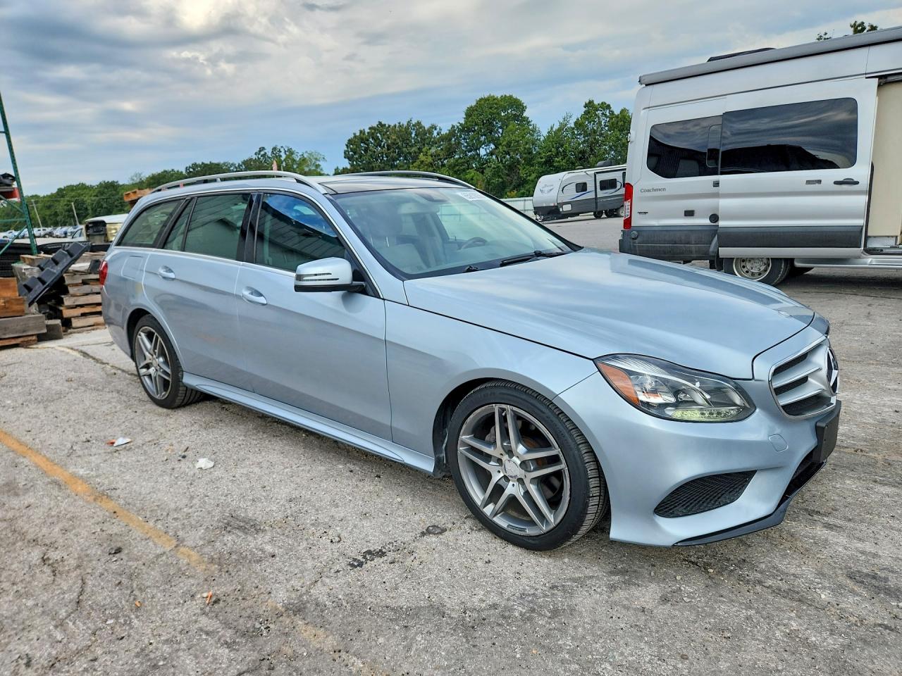 2014 Mercedes-benz E 350 4matic Wagon Blue vin: WDDHH8JBXEA791610