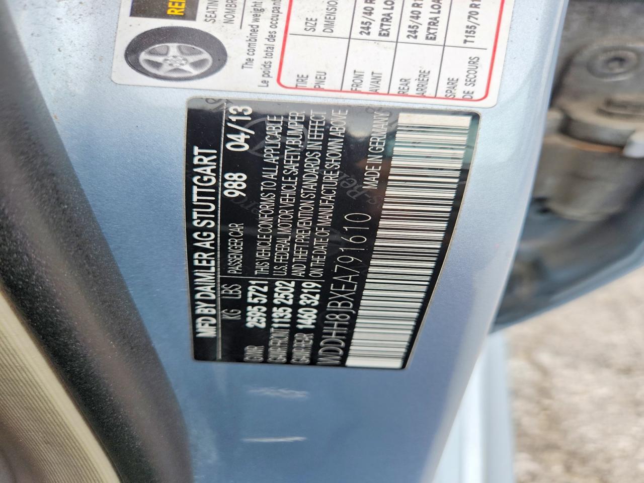 2014 Mercedes-benz E 350 4matic Wagon Blue vin: WDDHH8JBXEA791610