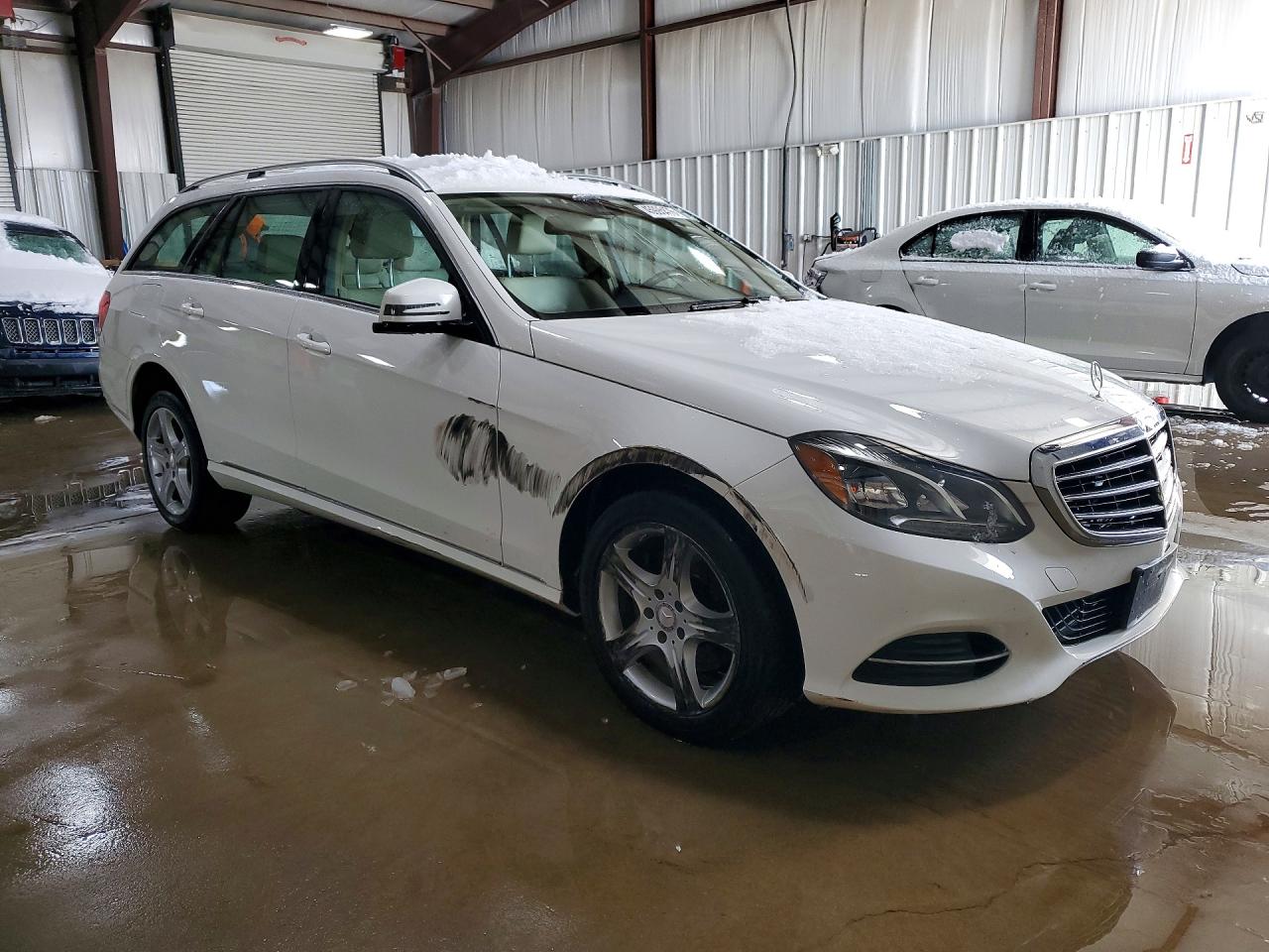 2015 Mercedes-benz E 350 4matic Wagon White vin: WDDHH8JBXFB105755