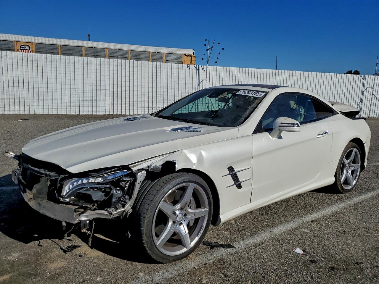 2015 Mercedes-benz Sl 400 White vin: WDDJK6FA0FF033545