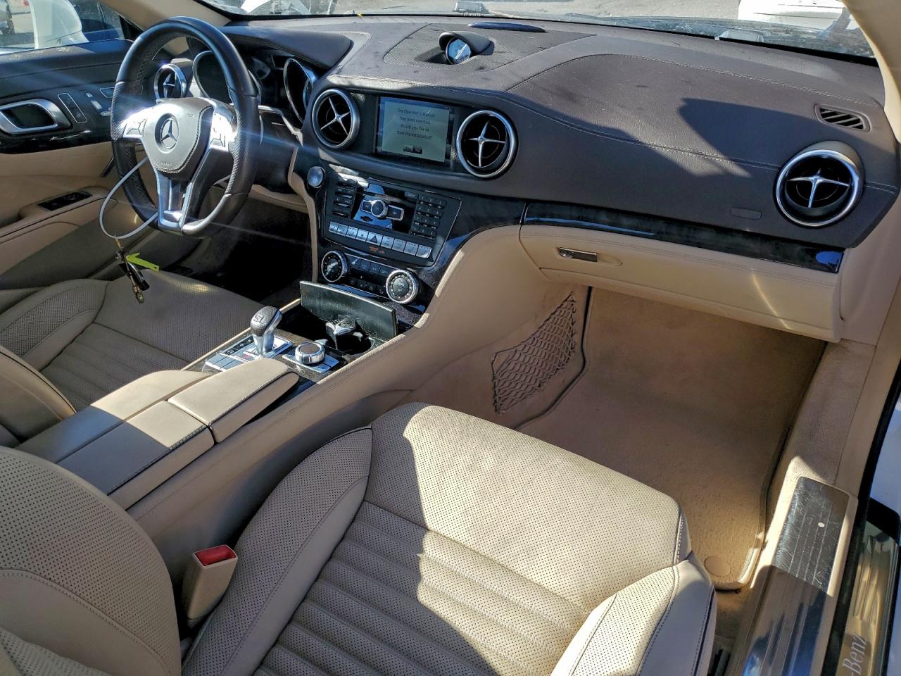 2015 Mercedes-benz Sl 400 White vin: WDDJK6FA0FF033545