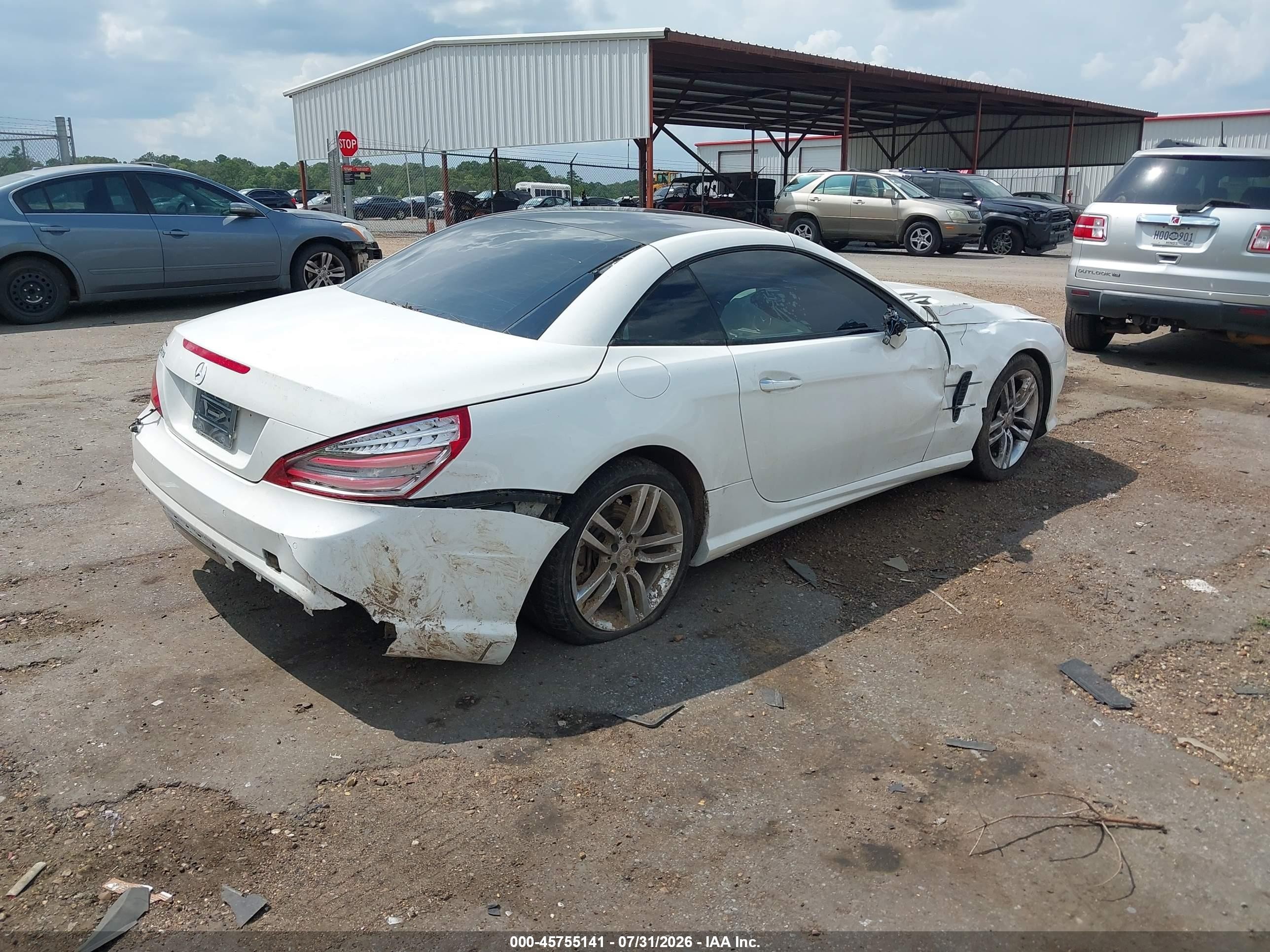 2015 Mercedes-benz Sl 400   White vin: WDDJK6FA0FF033626