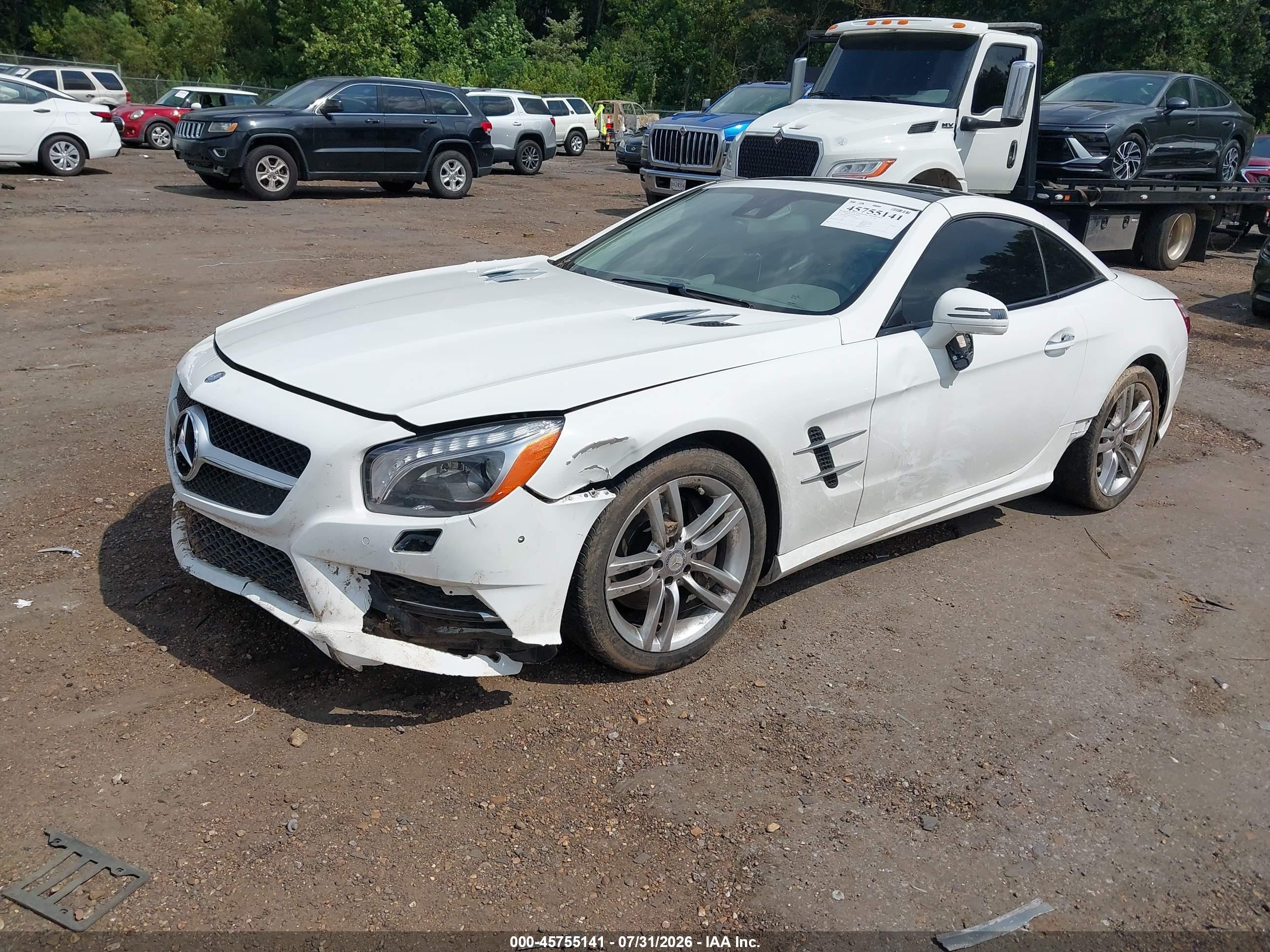 2015 Mercedes-benz Sl 400   White vin: WDDJK6FA0FF033626