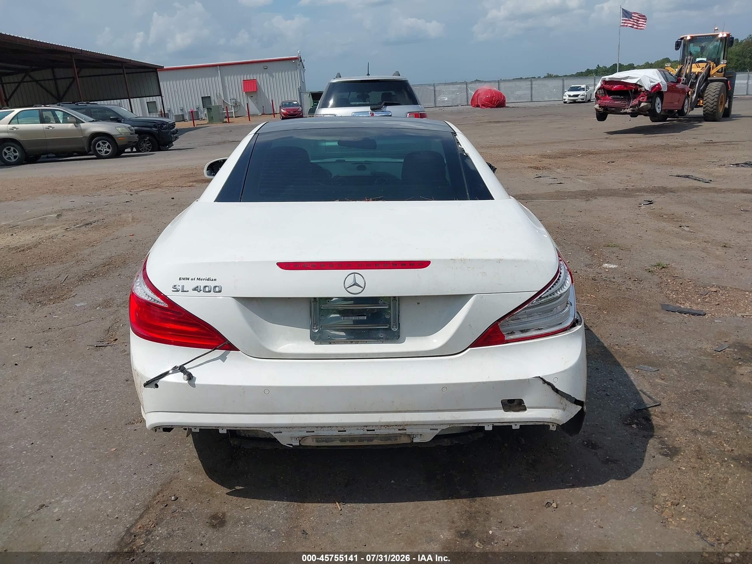 2015 Mercedes-benz Sl 400   White vin: WDDJK6FA0FF033626