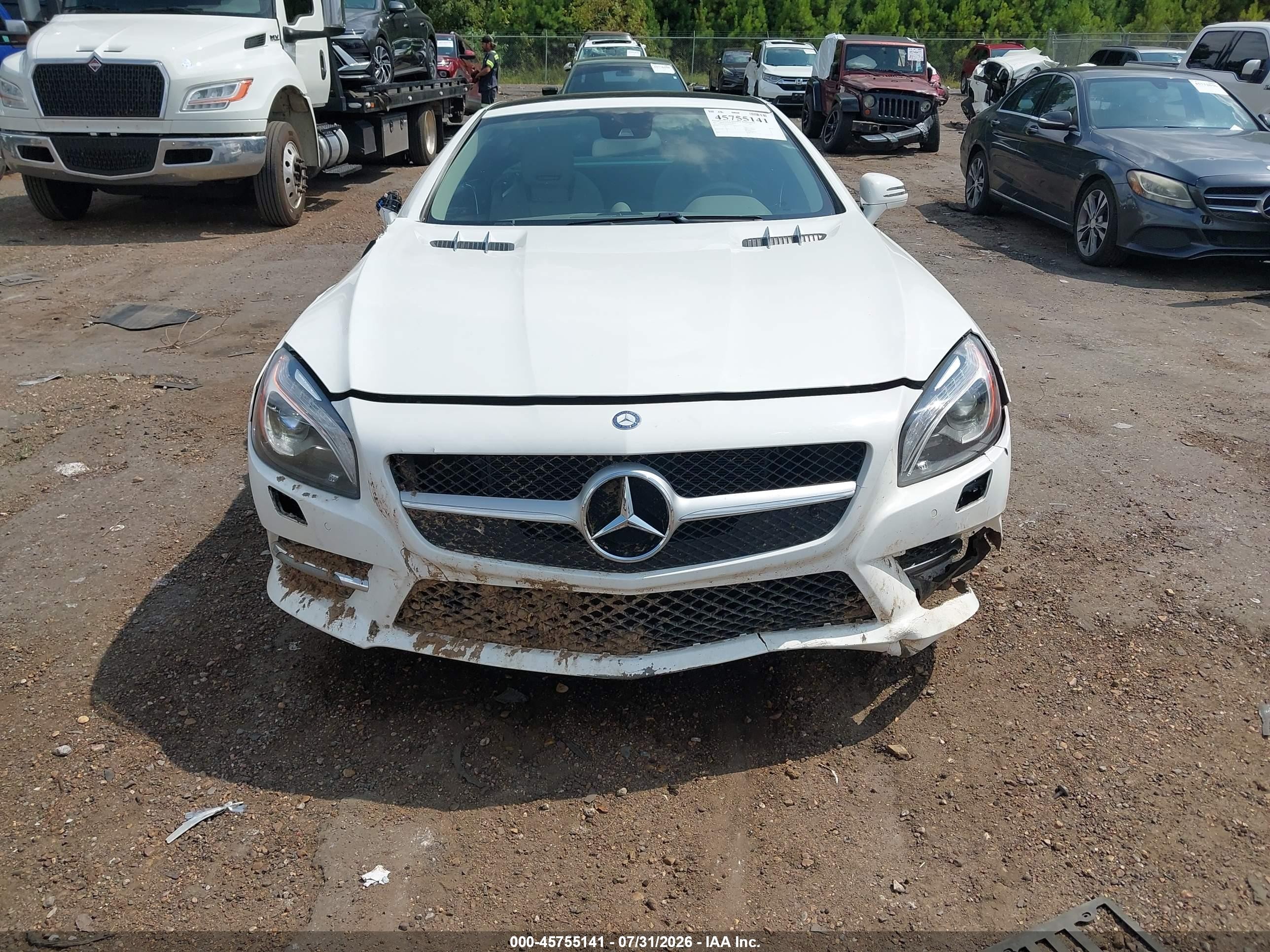 2015 Mercedes-benz Sl 400   White vin: WDDJK6FA0FF033626