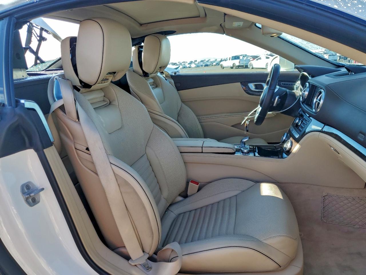2015 Mercedes-benz Sl 400 White vin: WDDJK6FA1FF031769