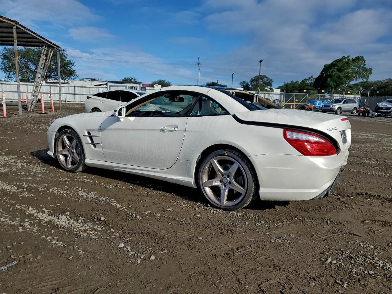 2015 Mercedes-benz Sl 400 White vin: WDDJK6FA1FF031769