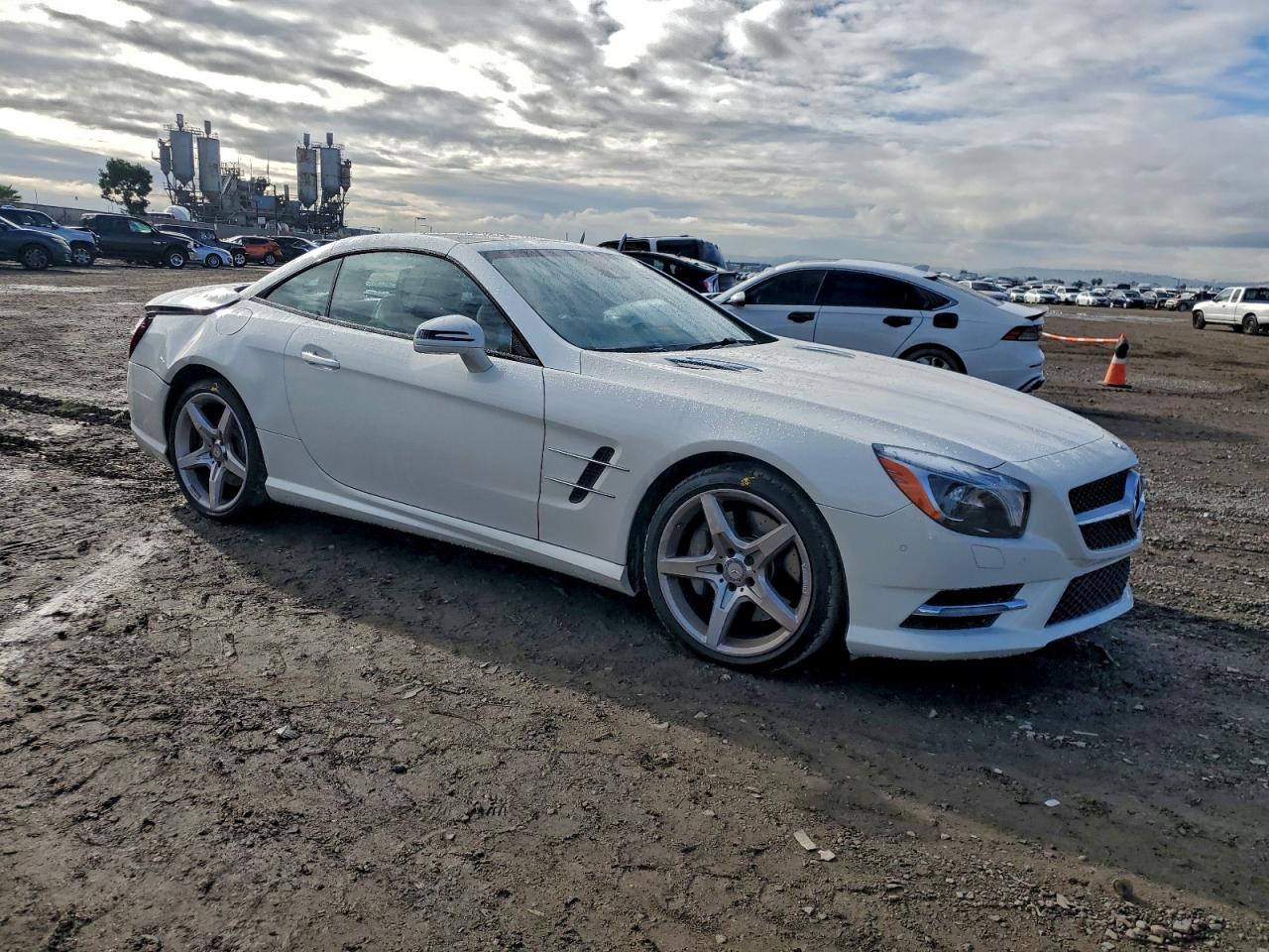 2015 Mercedes-benz Sl 400 White vin: WDDJK6FA1FF031769