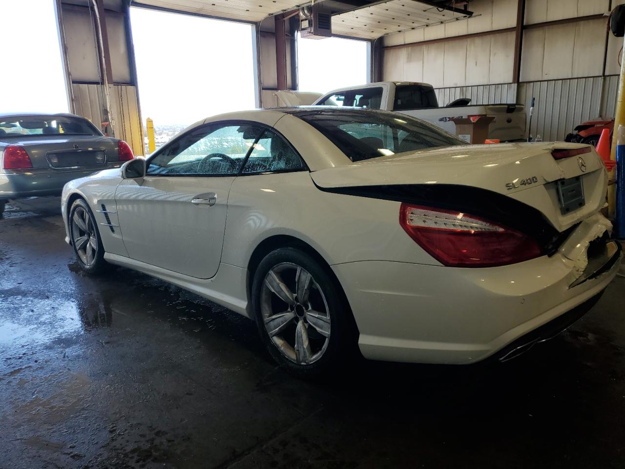2015 Mercedes-benz Sl 400 White vin: WDDJK6FA1FF035112