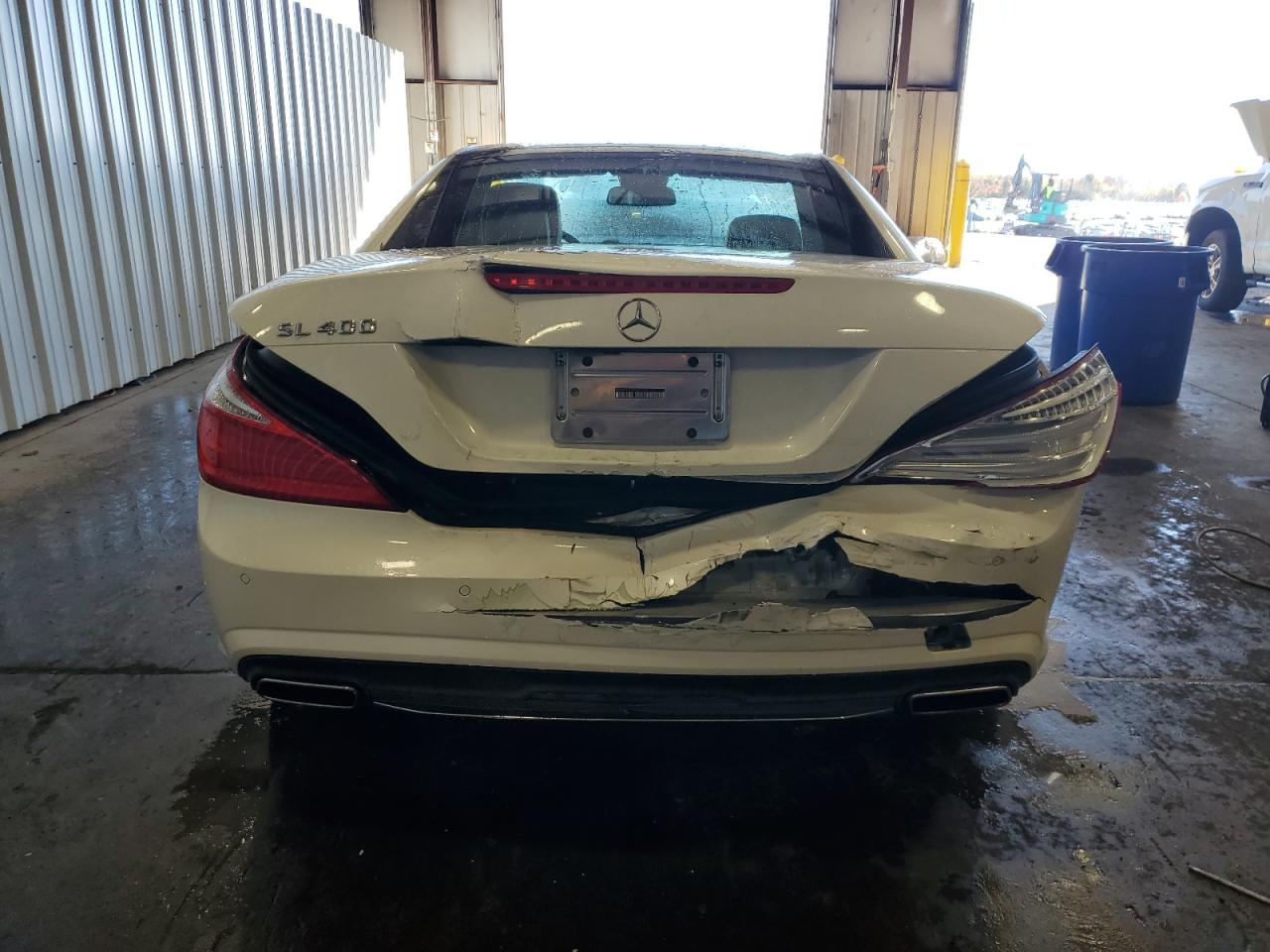 2015 Mercedes-benz Sl 400 White vin: WDDJK6FA1FF035112