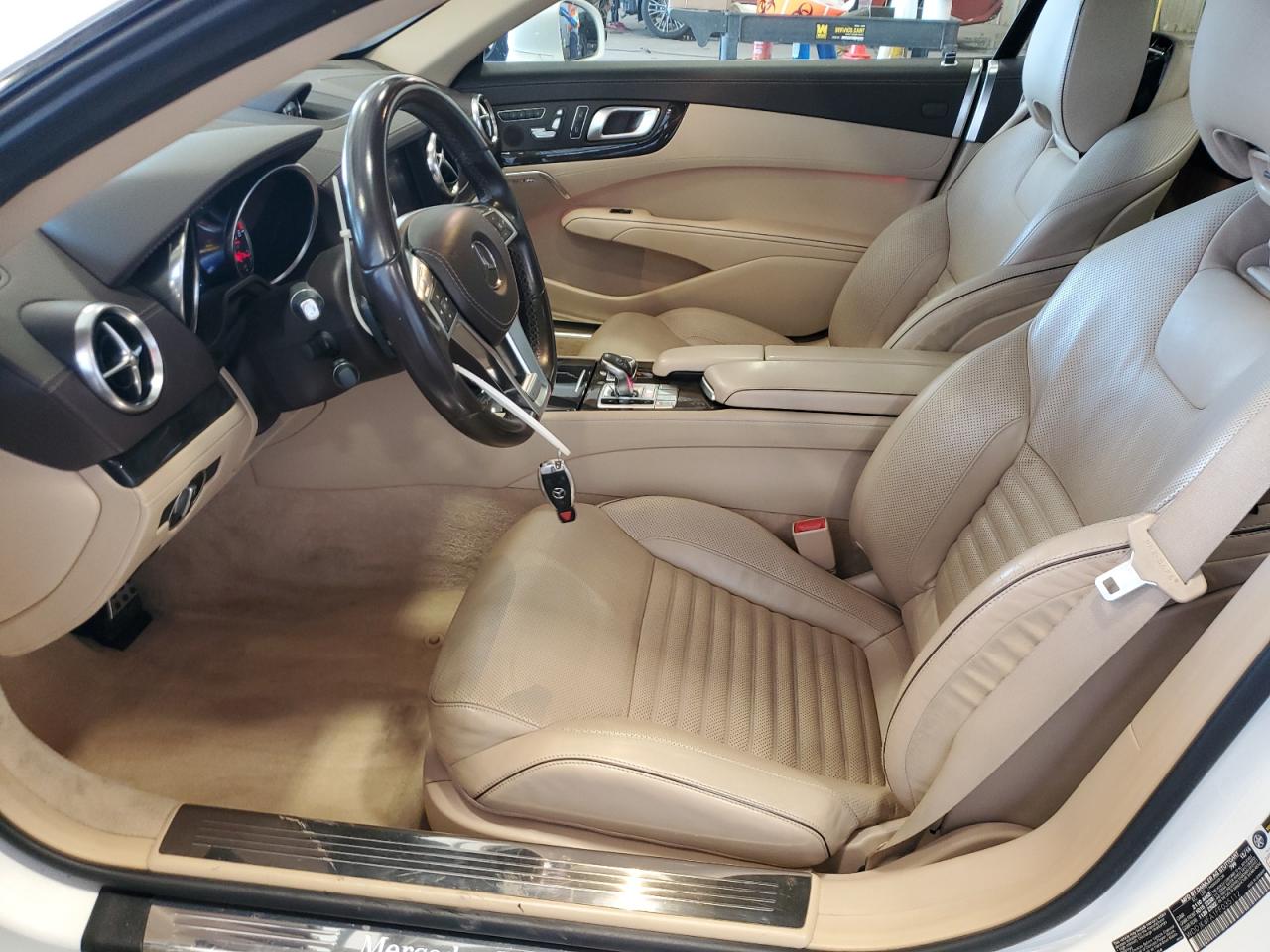 2015 Mercedes-benz Sl 400 White vin: WDDJK6FA1FF035112