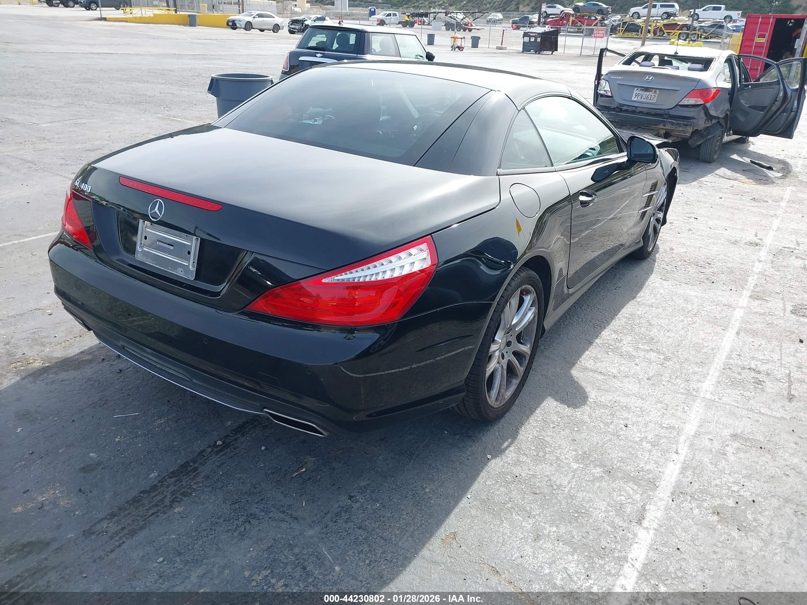 2015 Mercedes-benz Sl 400   Black vin: WDDJK6FA2FF031392