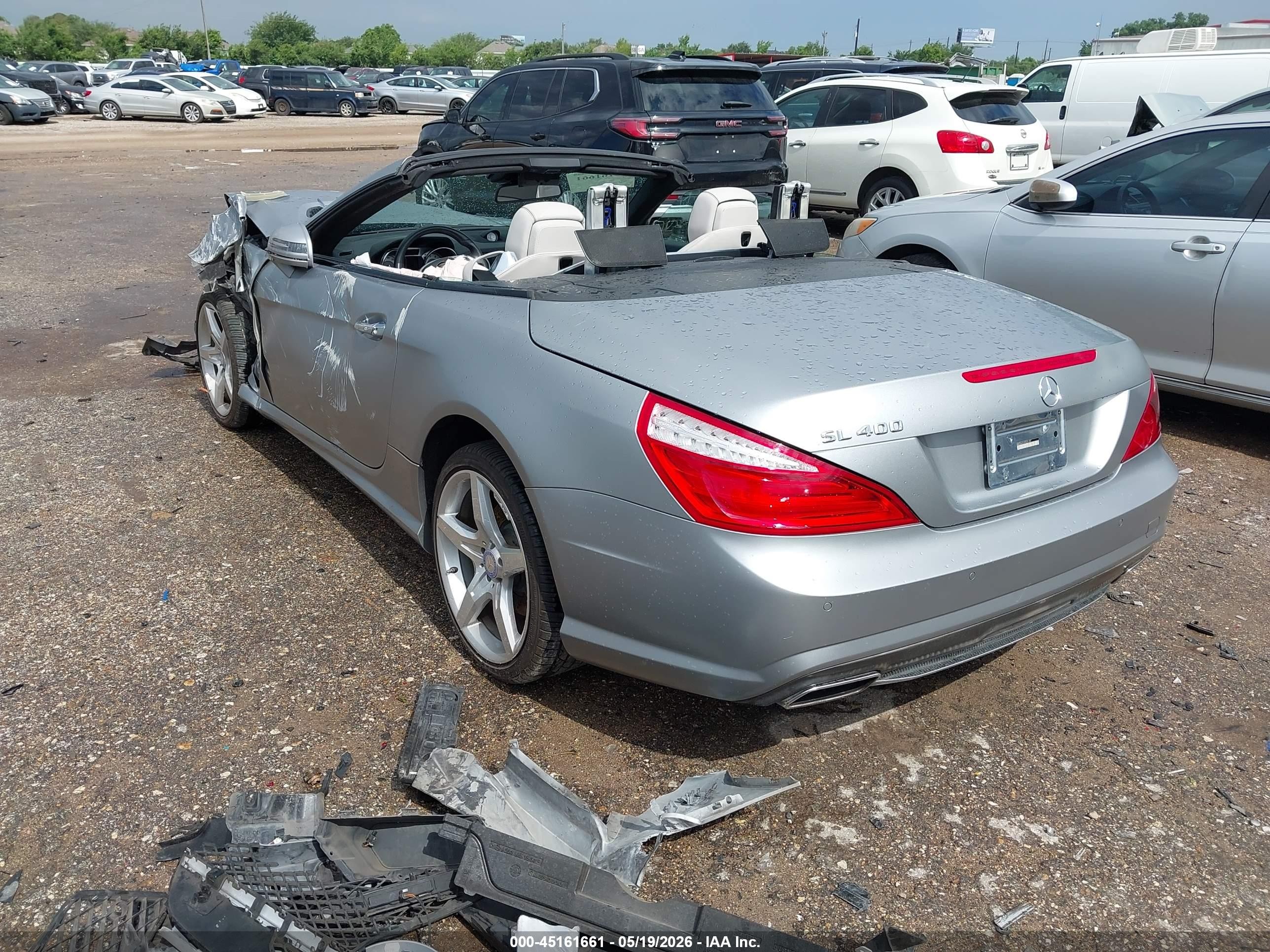 2015 Mercedes-benz Sl 400   Silver vin: WDDJK6FA3FF031157