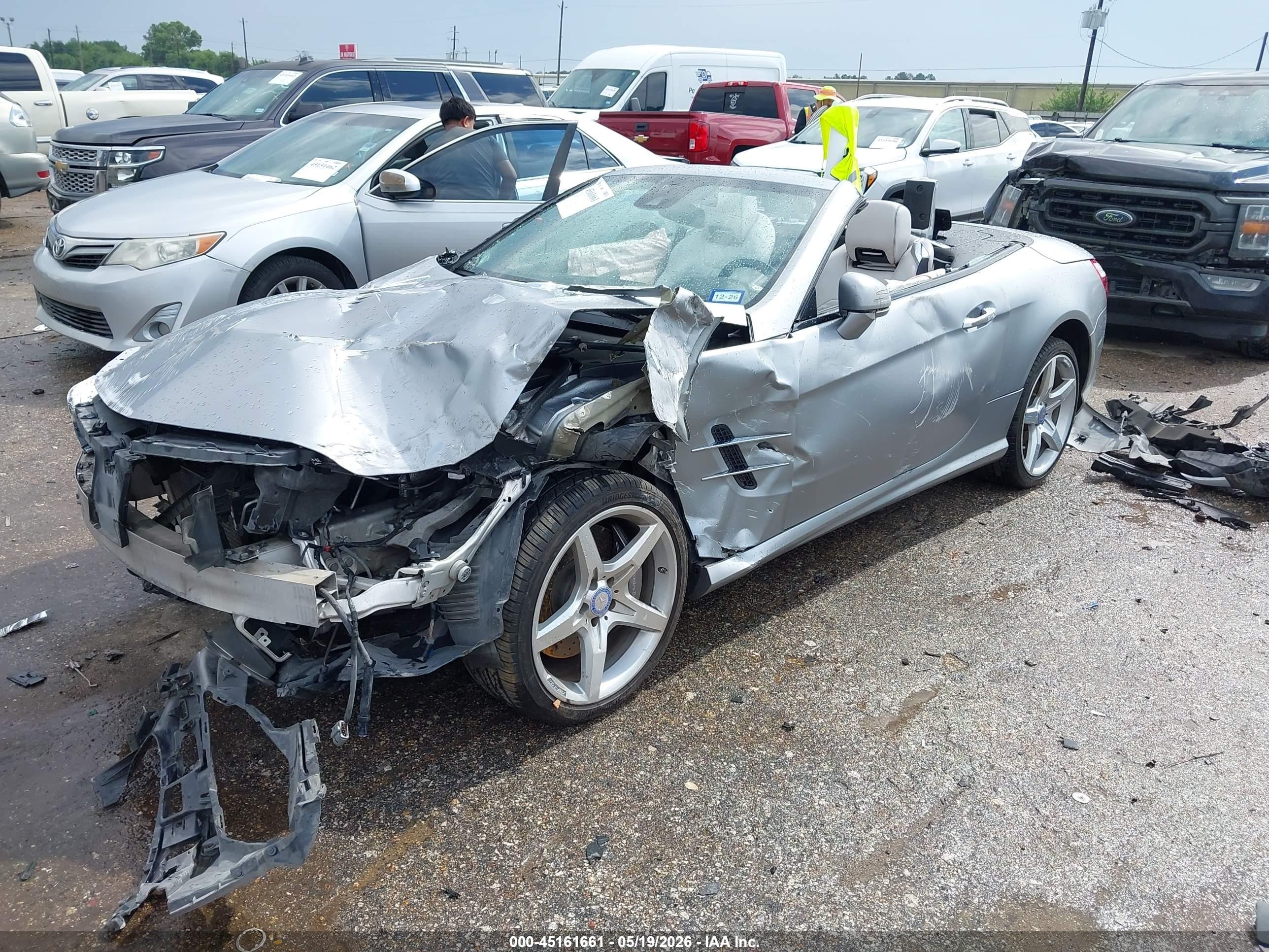 2015 Mercedes-benz Sl 400   Silver vin: WDDJK6FA3FF031157