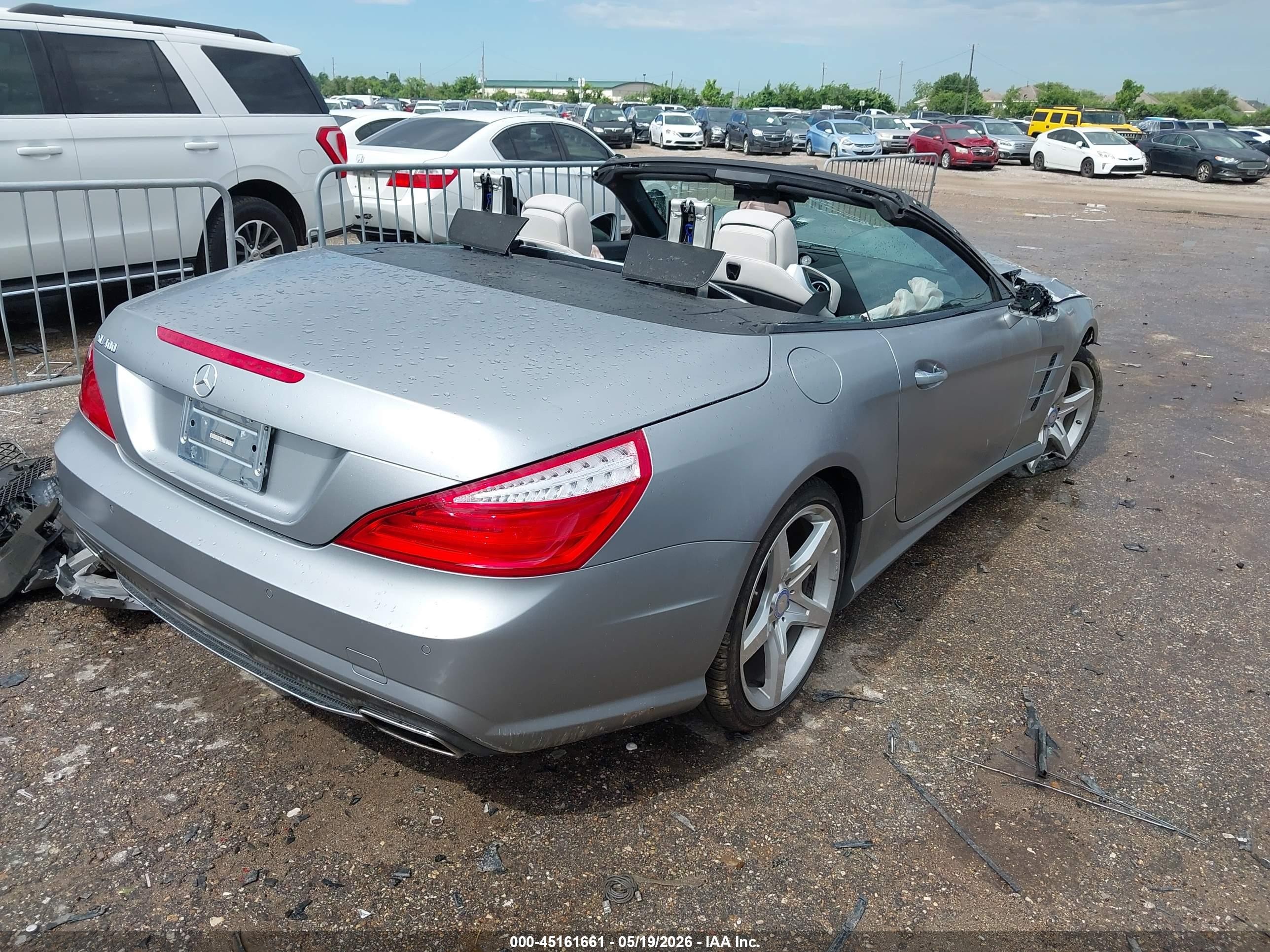 2015 Mercedes-benz Sl 400   Silver vin: WDDJK6FA3FF031157