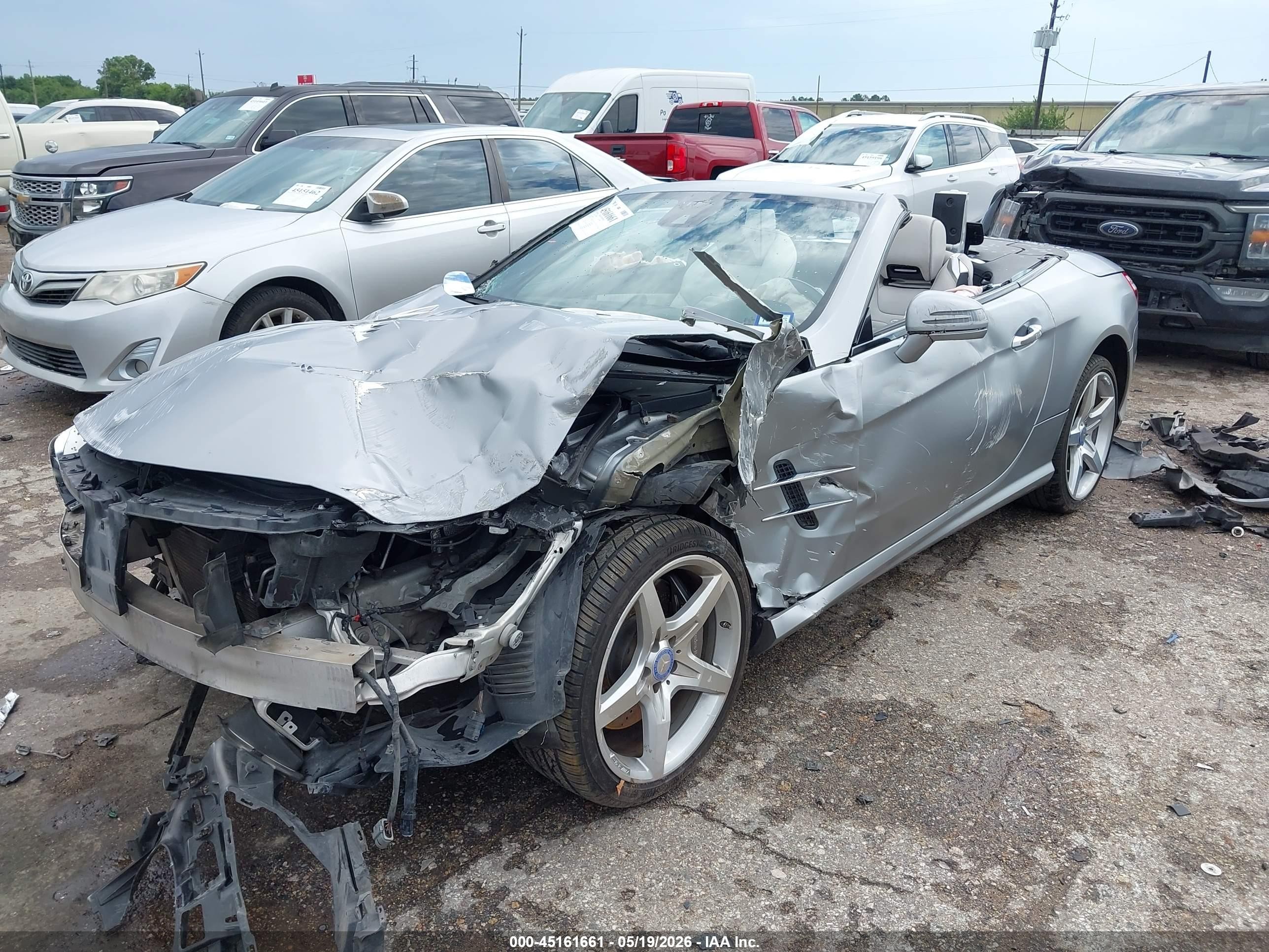 2015 Mercedes-benz Sl 400   Silver vin: WDDJK6FA3FF031157