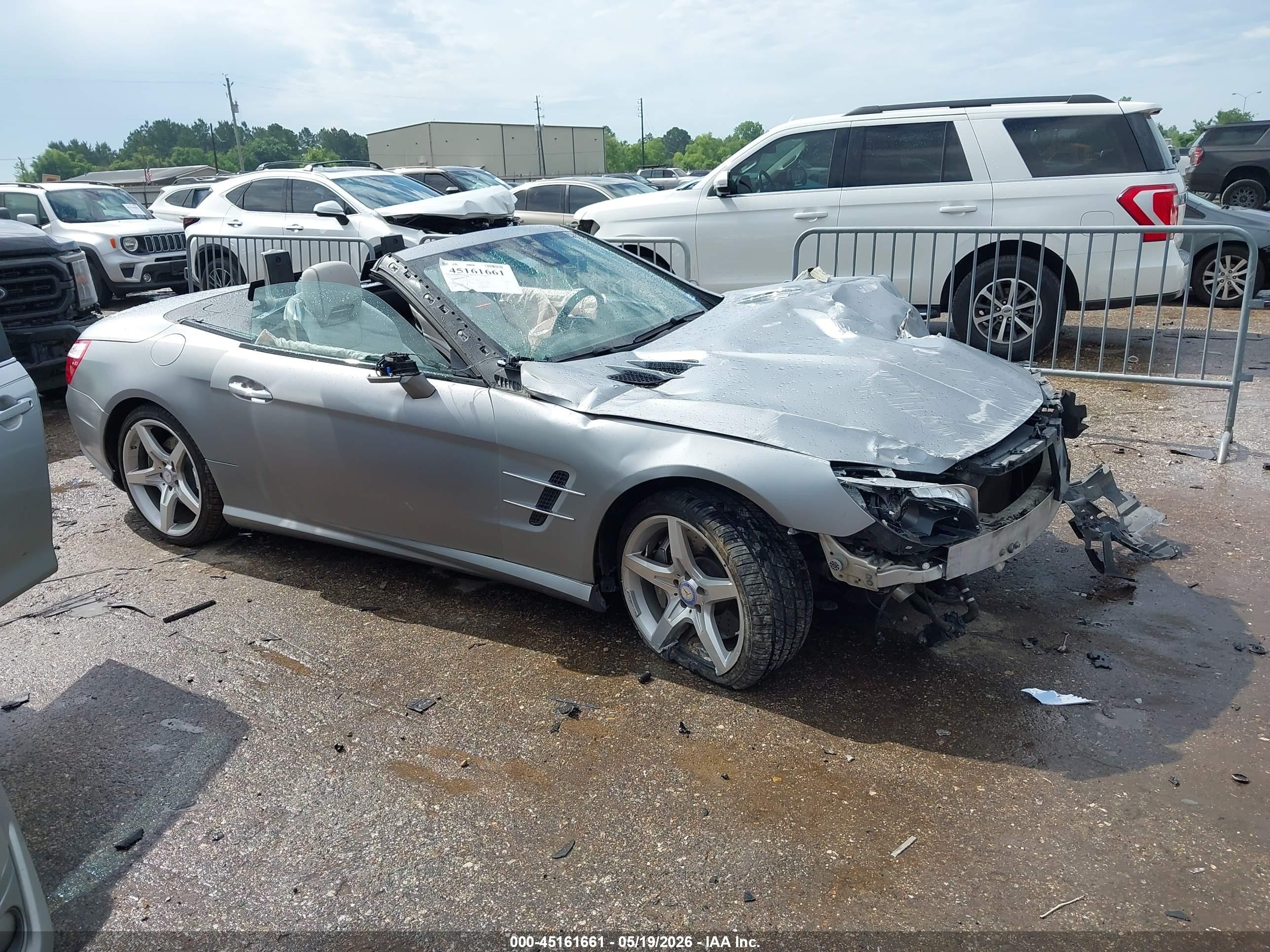2015 Mercedes-benz Sl 400   Silver vin: WDDJK6FA3FF031157