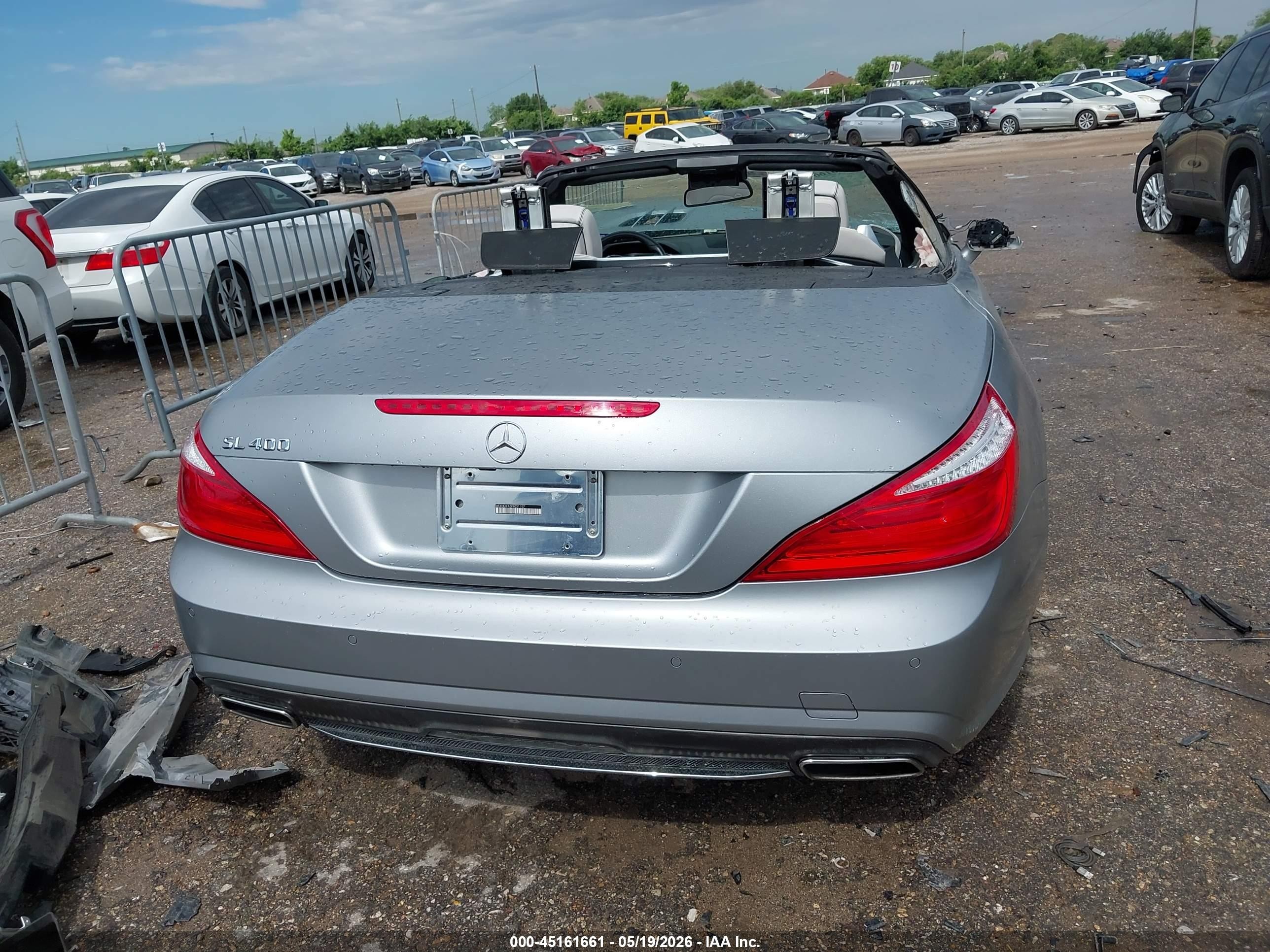 2015 Mercedes-benz Sl 400   Silver vin: WDDJK6FA3FF031157