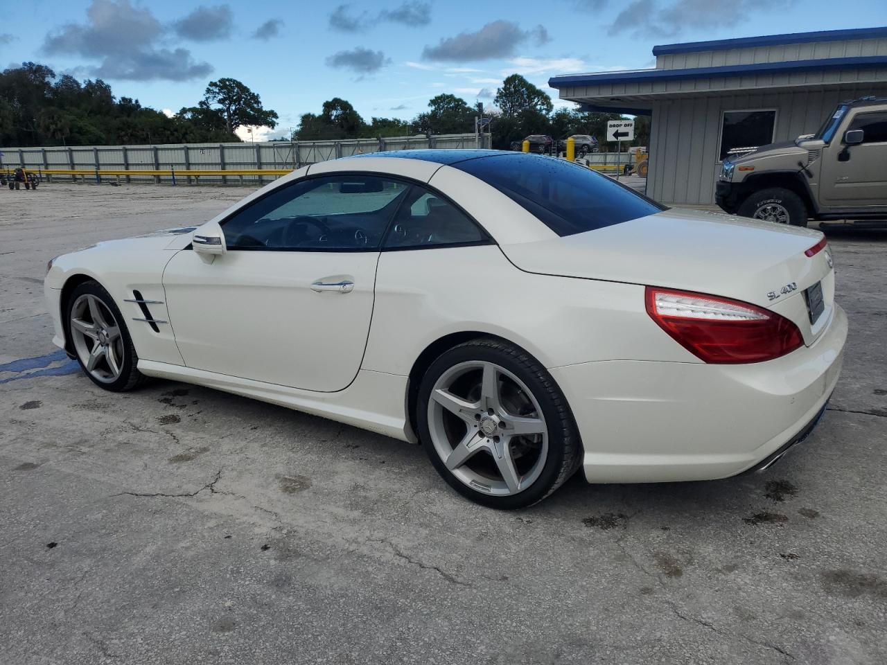 2015 Mercedes-benz Sl 400 White vin: WDDJK6FA4FF032155