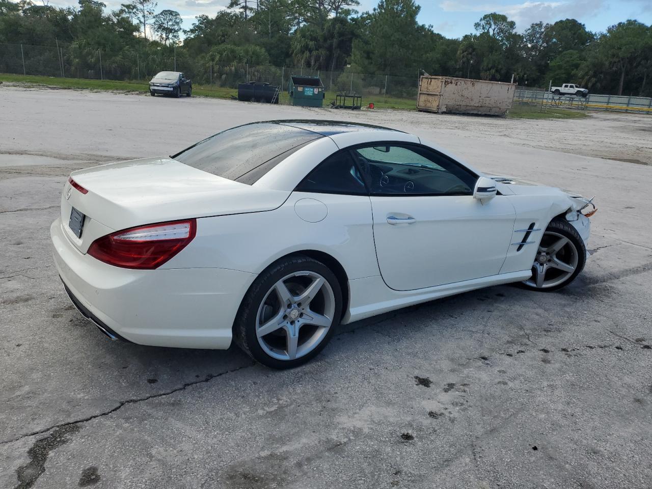2015 Mercedes-benz Sl 400 White vin: WDDJK6FA4FF032155