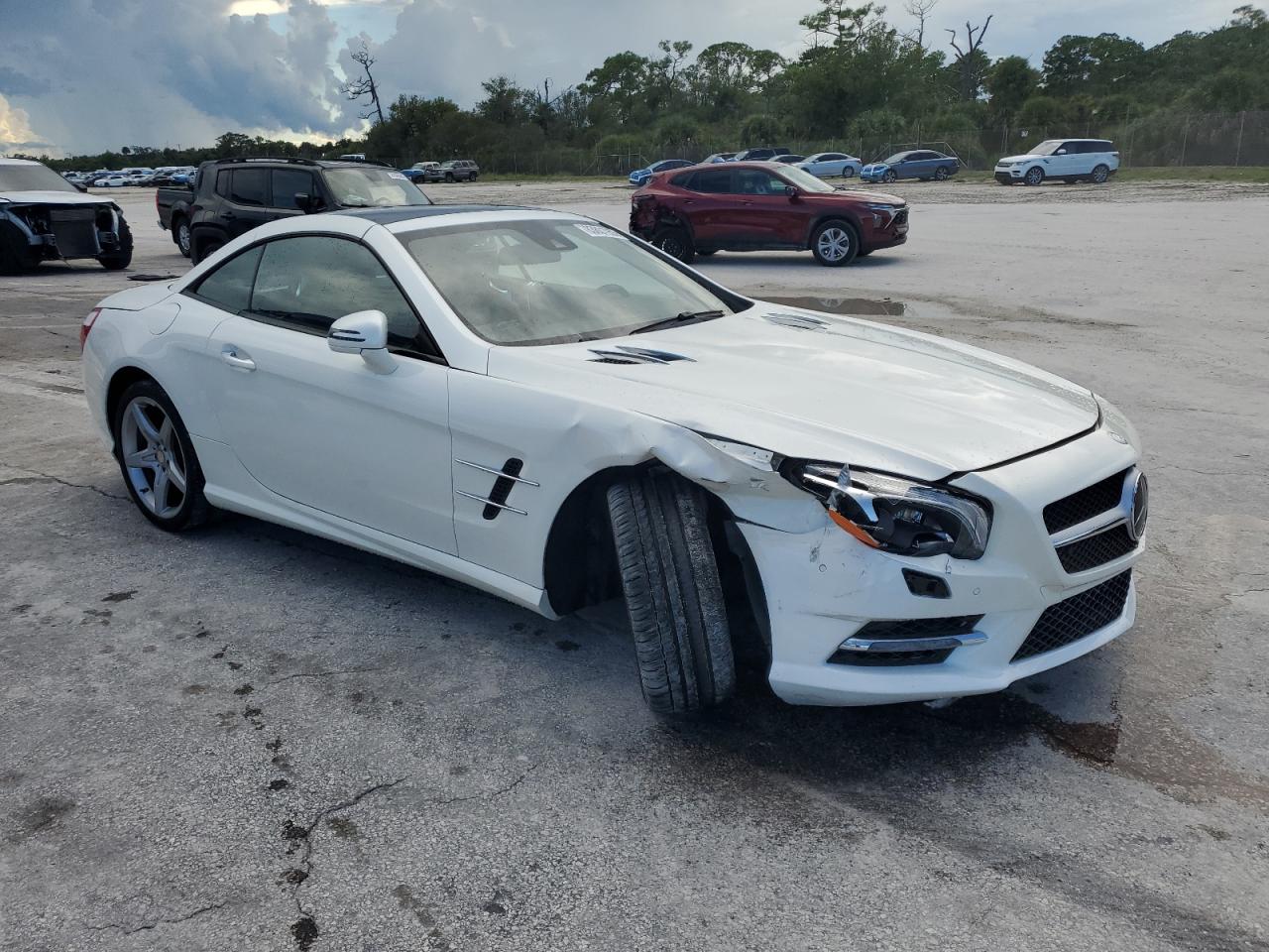 2015 Mercedes-benz Sl 400 White vin: WDDJK6FA4FF032155