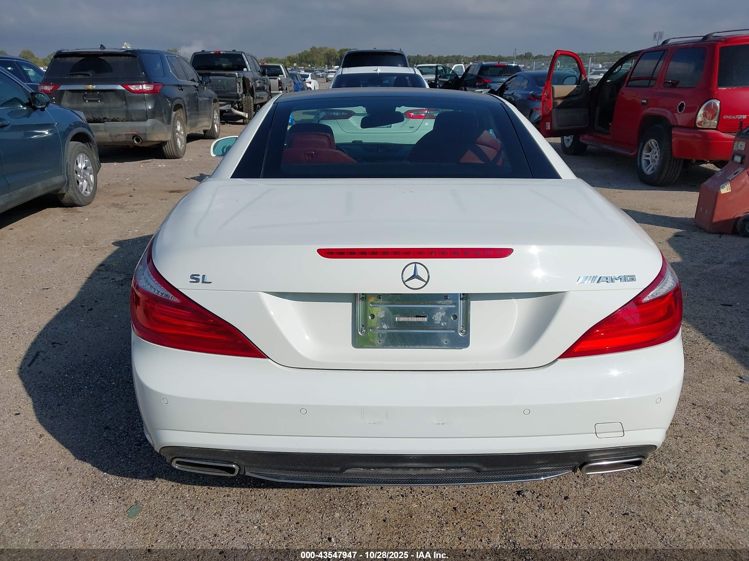 2015 Mercedes-benz Sl 400   White vin: WDDJK6FA5FF033847
