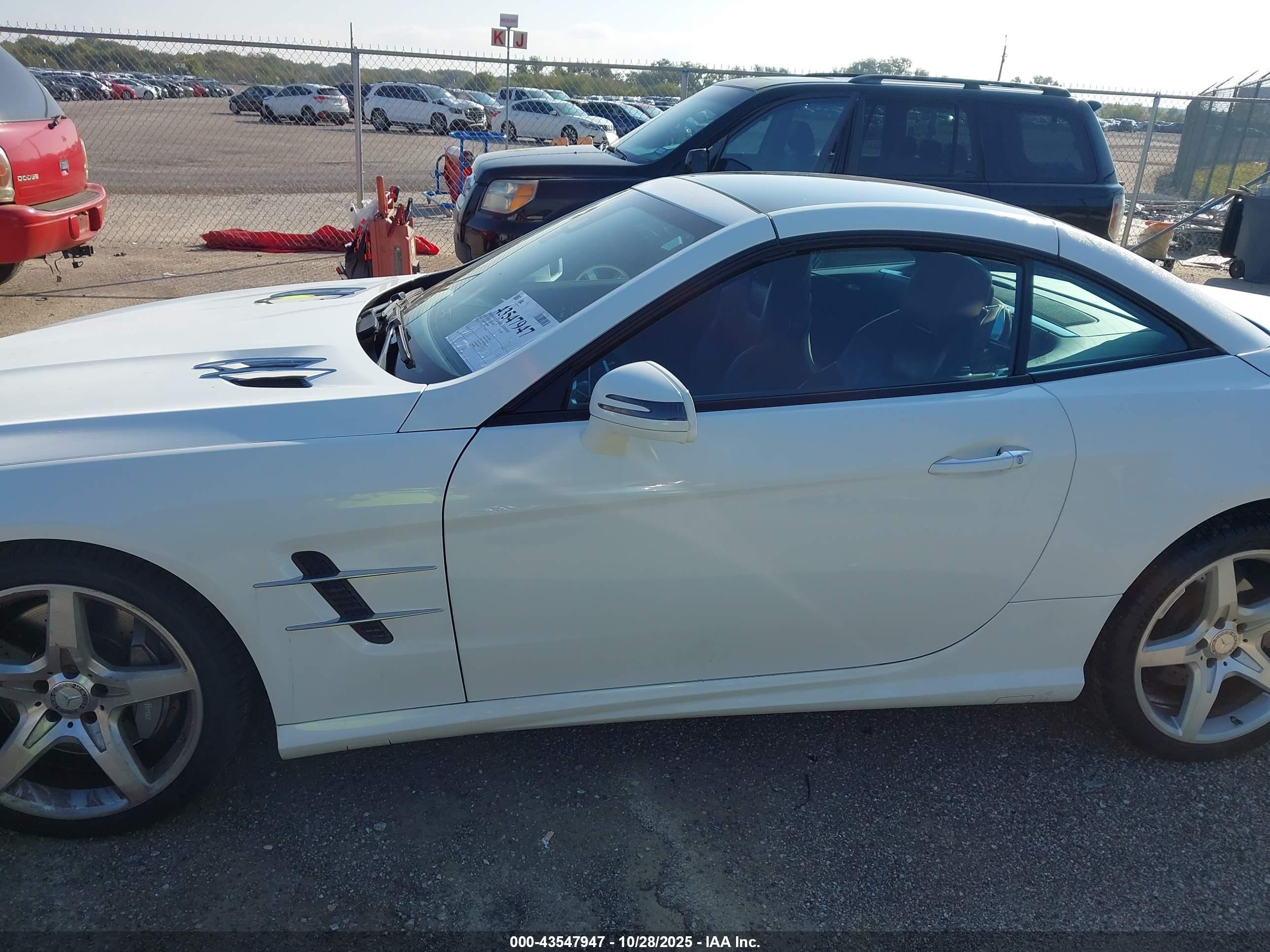 2015 Mercedes-benz Sl 400   White vin: WDDJK6FA5FF033847