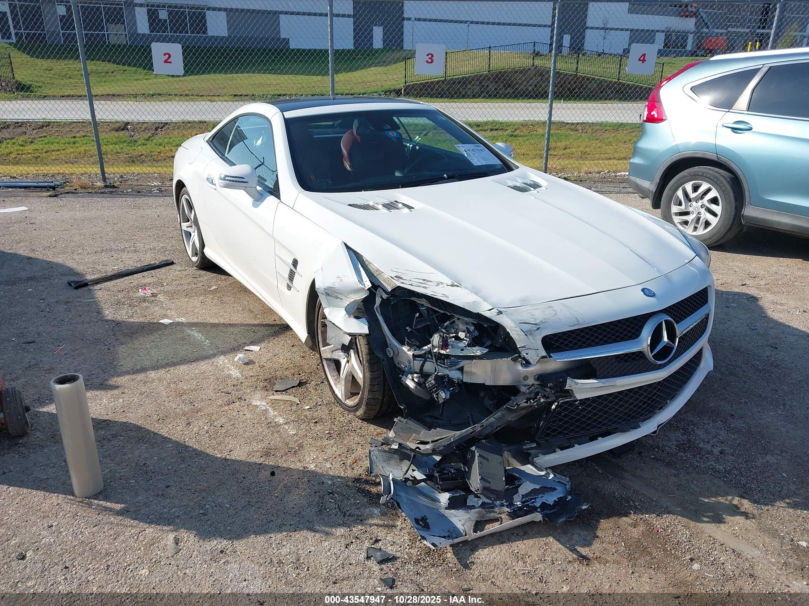 2015 Mercedes-benz Sl 400   White vin: WDDJK6FA5FF033847