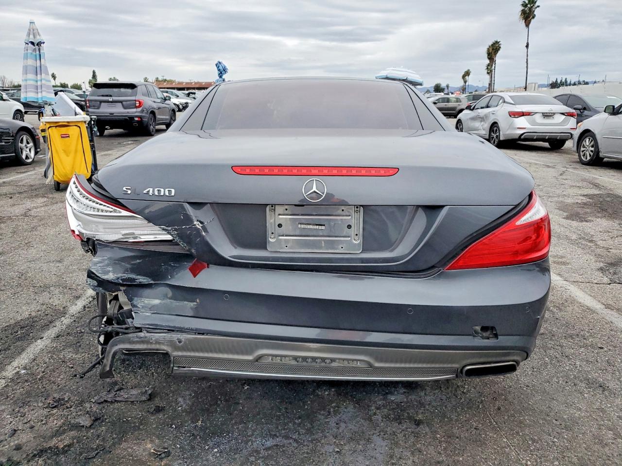2015 Mercedes-benz Sl 400 Gray vin: WDDJK6FA6FF030875
