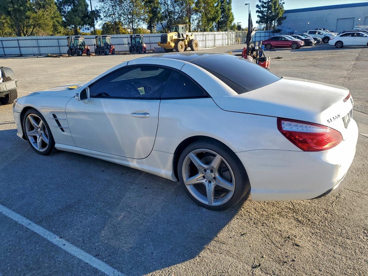 2015 Mercedes-benz Sl 400 White vin: WDDJK6FA9FF030711