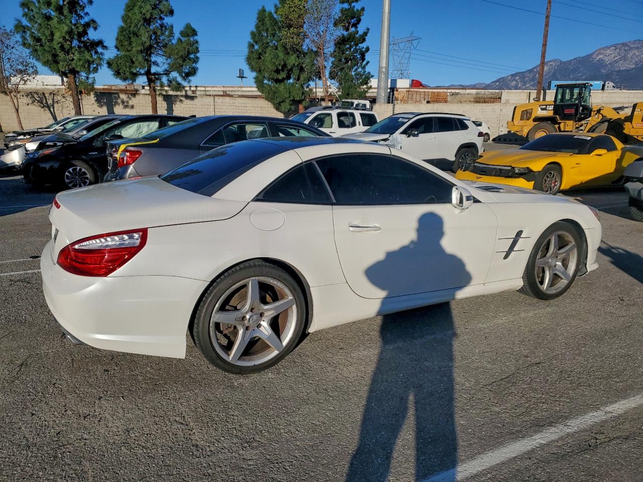 2015 Mercedes-benz Sl 400 White vin: WDDJK6FA9FF030711