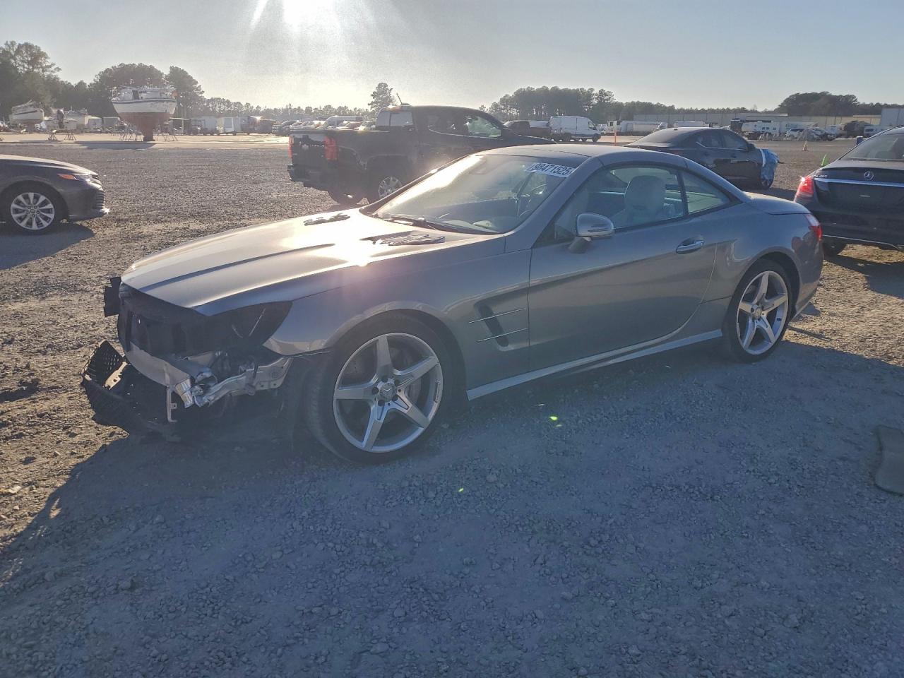 2015 Mercedes-benz Sl 400 Silver vin: WDDJK6FAXFF033097