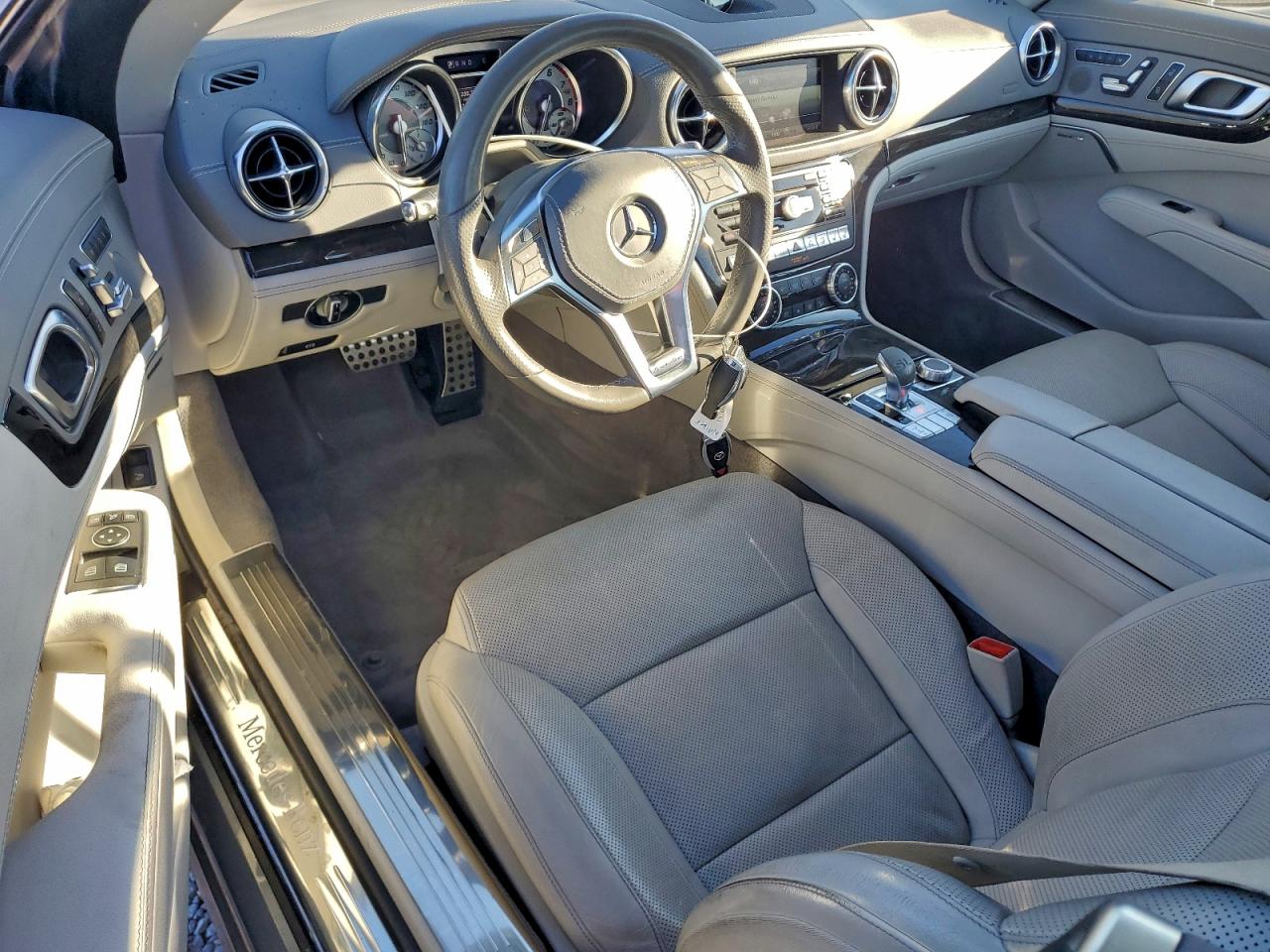 2015 Mercedes-benz Sl 400 Silver vin: WDDJK6FAXFF033097
