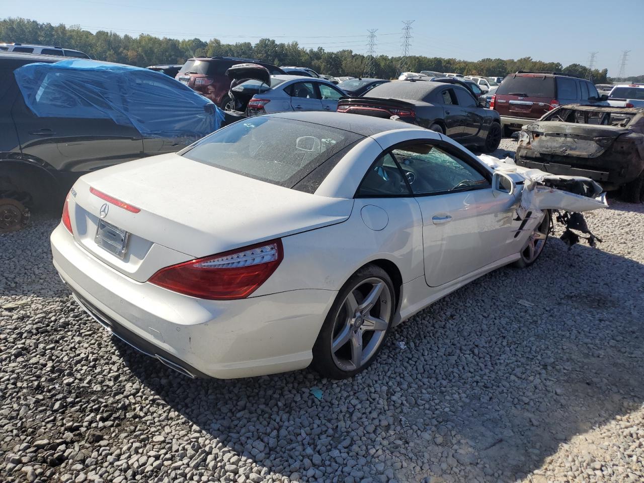 2014 Mercedes-benz Sl 550 White vin: WDDJK7DA0EF021533