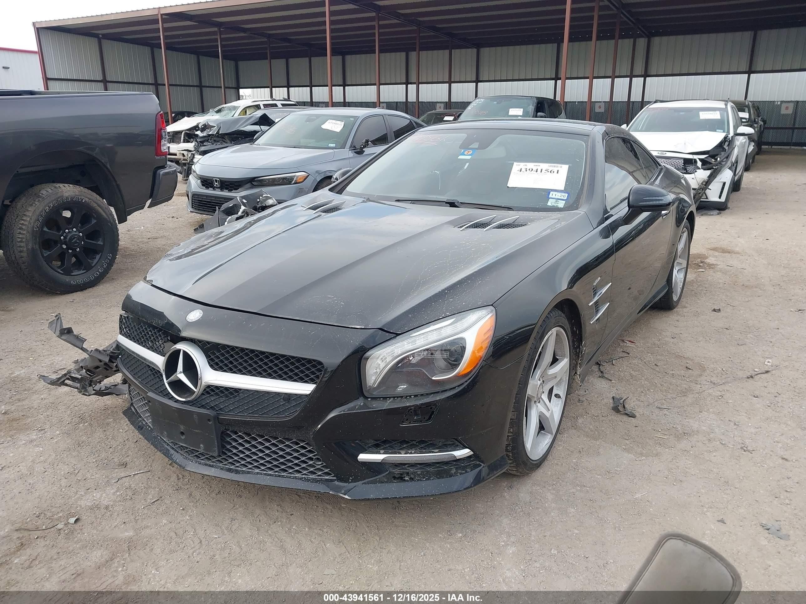 2014 Mercedes-benz Sl 550   Black vin: WDDJK7DA1EF025607