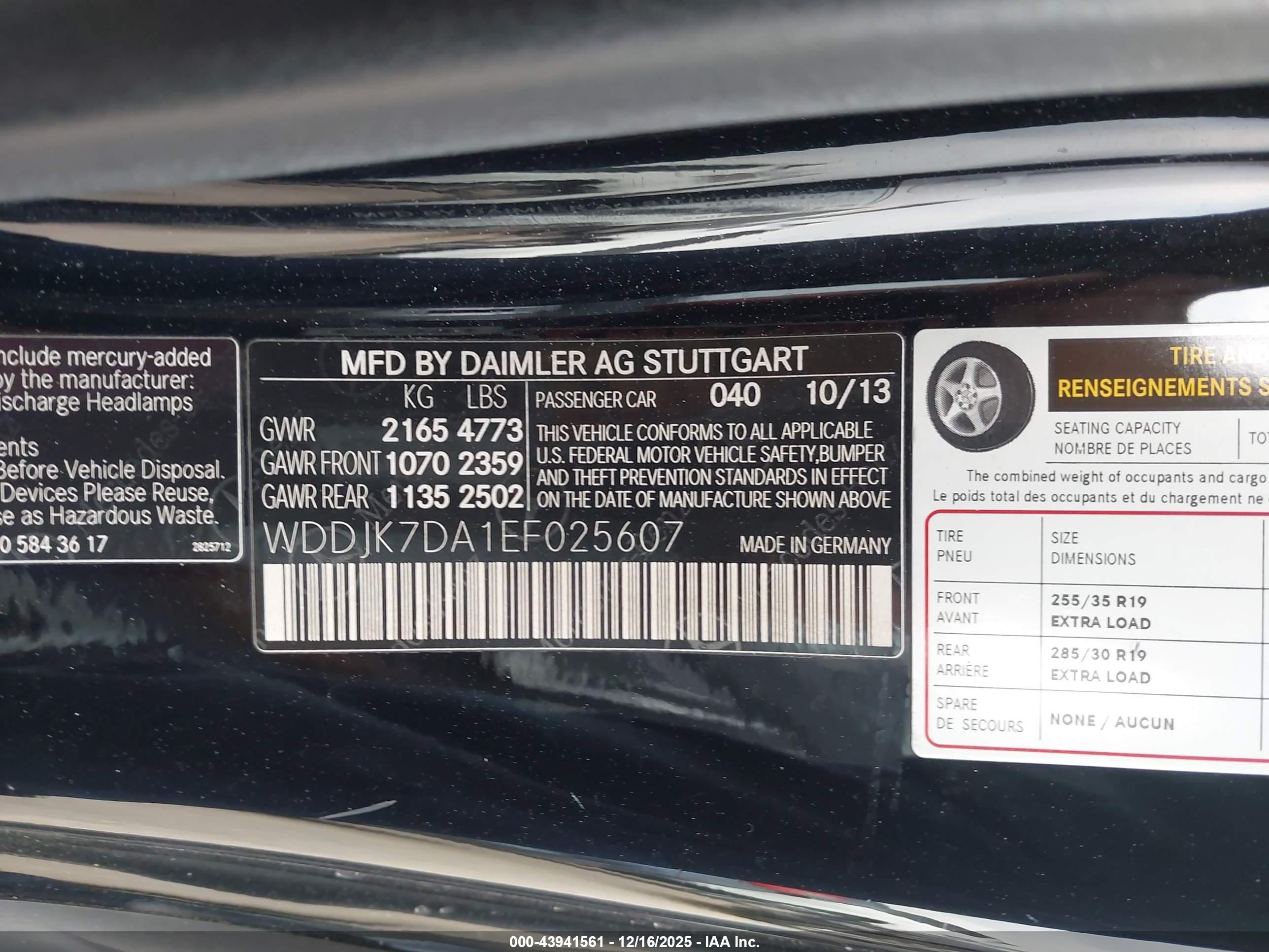 2014 Mercedes-benz Sl 550   Black vin: WDDJK7DA1EF025607